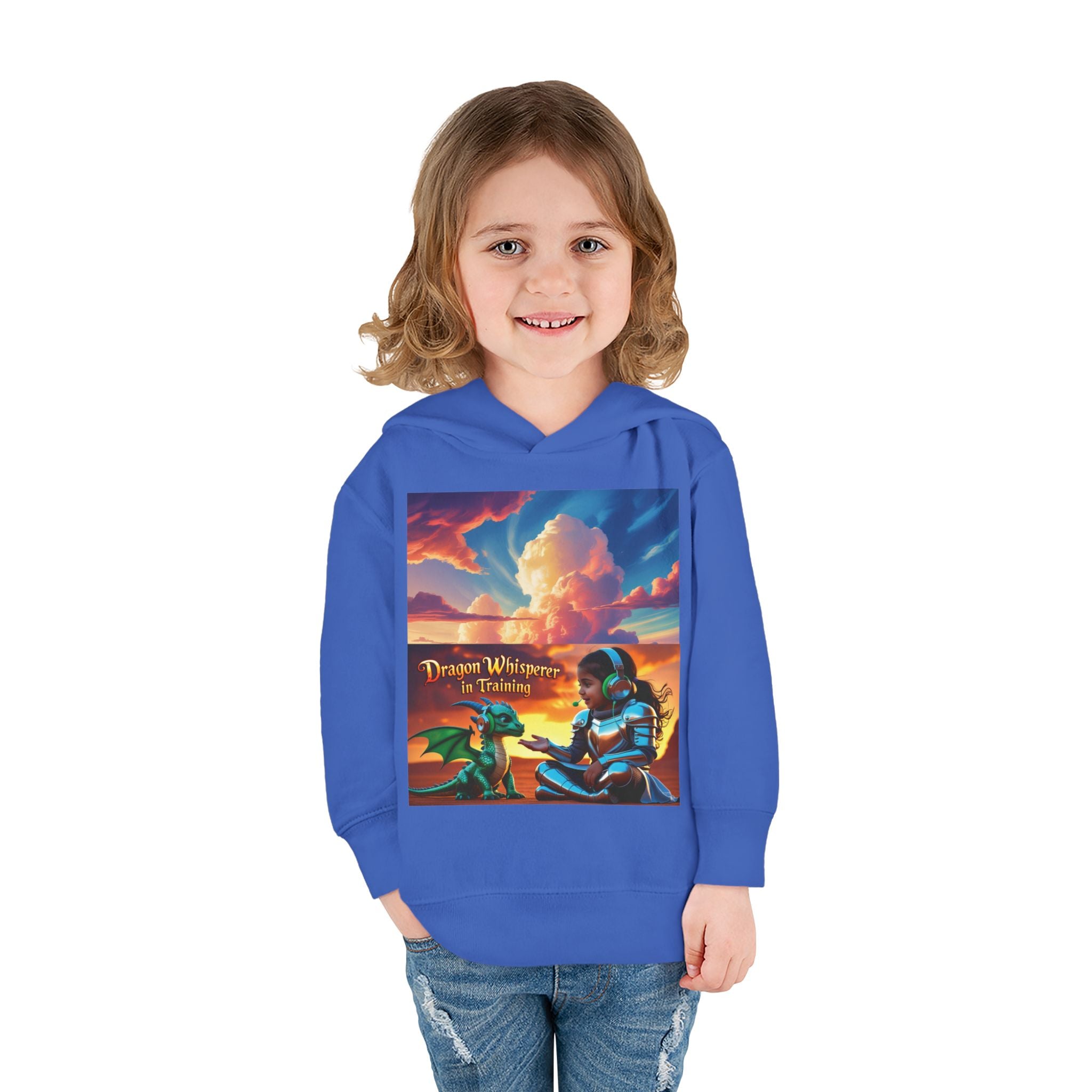 Grampa T’s Toddler Dragon Hoodie – “Dragon Whisperer in Training” Fleece | Cozy Fun Gift for Toddlers, Young Dreamers & Birthday Boys/Girls!