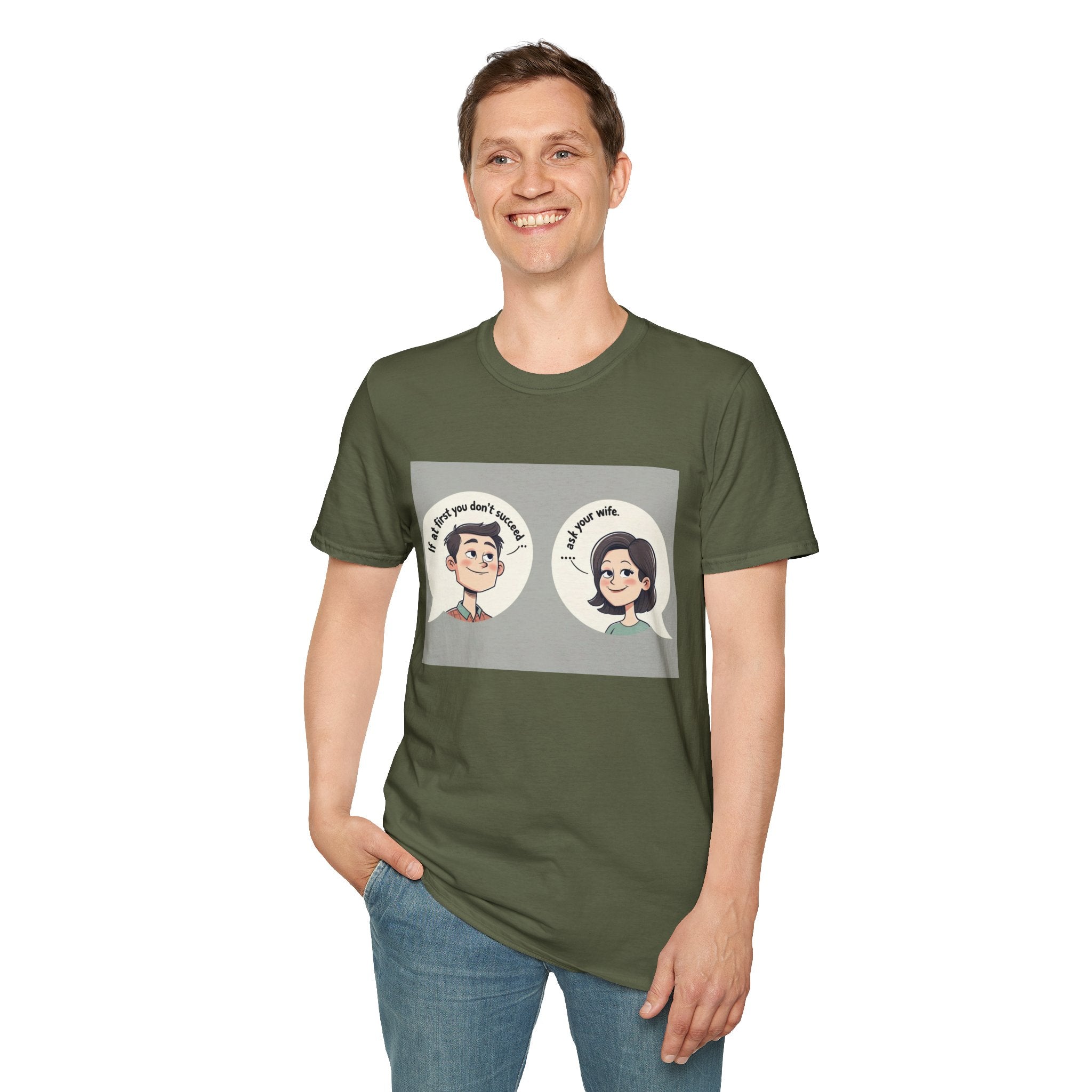 Playful Conversation T-Shirt, Funny Graphic Tee, Unisex Humor Shirt, Casual Wear, Gift for Friends, Quirky Outfit