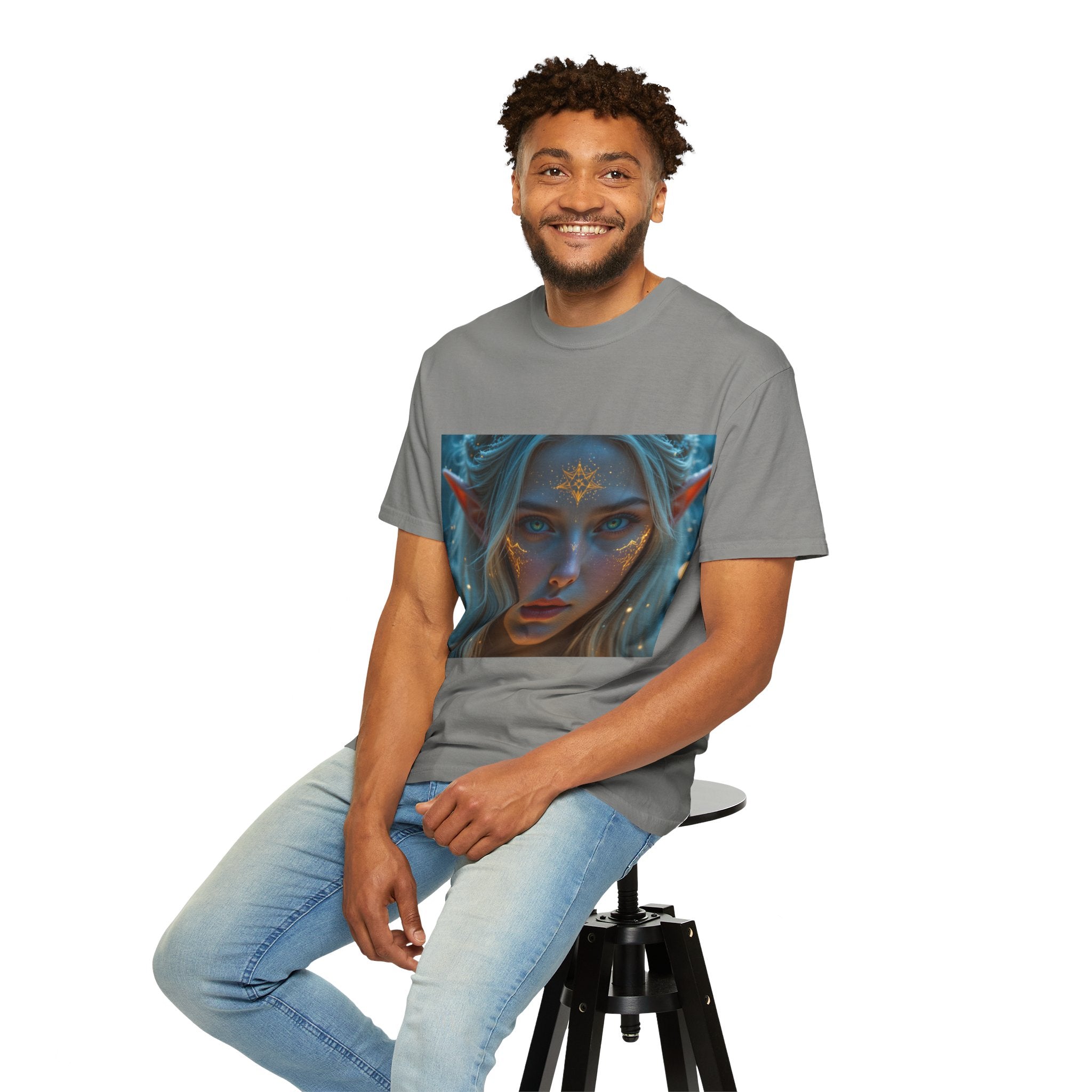 Fantasy-Inspired Elf Princess Unisex T-Shirt, Boho Style Tee for Art Lovers, Gift for Creatives, Dreamy Aesthetic Shirt, Unique Fan Merchandise