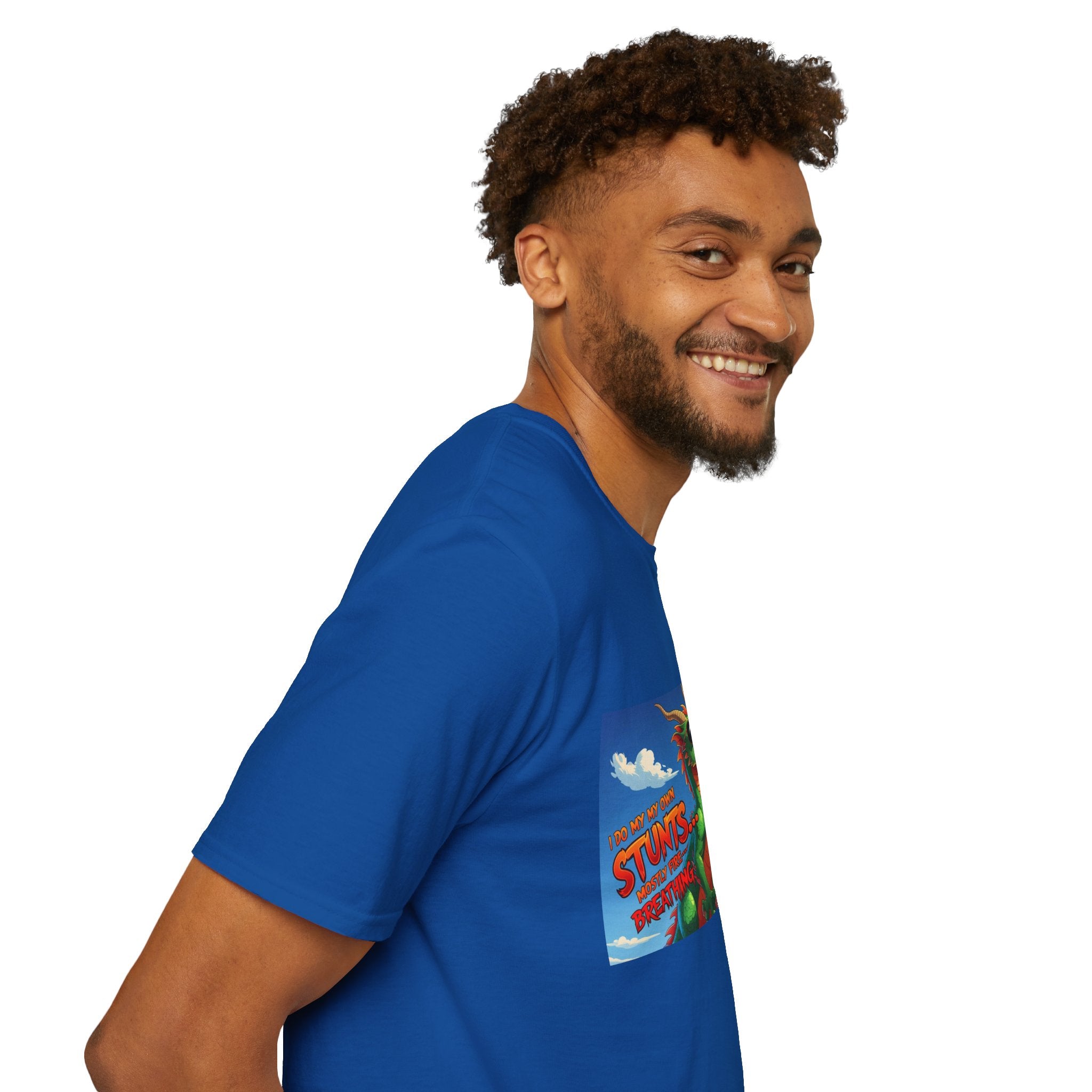 Funny Fire-Breathing Dragon T-Shirt | Fantasy Graphic Tee for Kids and Adults, Unisex Softstyle T-Shirt, Casual Wear, Game Night Apparel, [...]