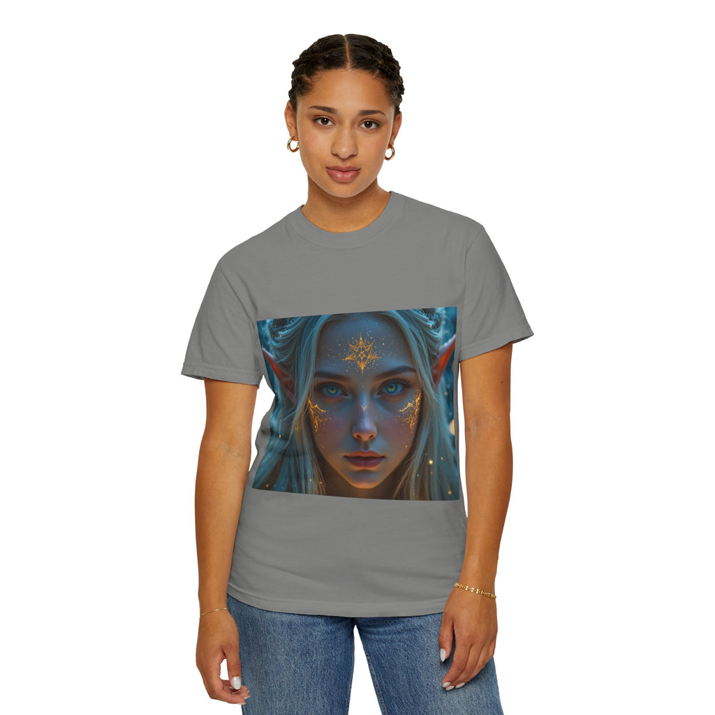 Fantasy-Inspired Elf Princess Unisex T-Shirt, Boho Style Tee for Art Lovers, Gift for Creatives, Dreamy Aesthetic Shirt, Unique Fan Merchandise