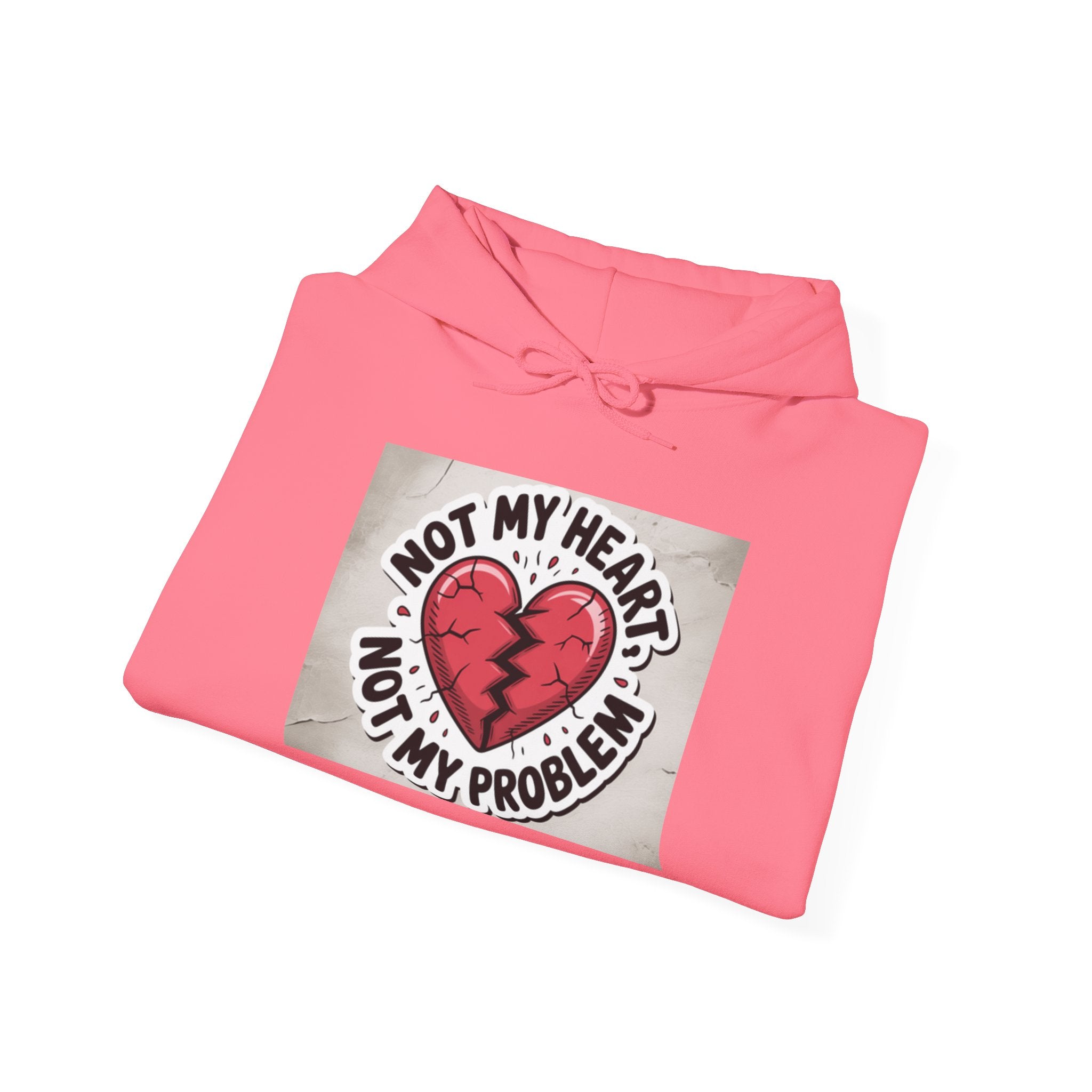 Heartbreak Humor Hoodie, Unisex Hooded Sweatshirt, Funny Gift, Self-Care Apparel, Valentine's Day, Casual Wear, Trendy Fashion