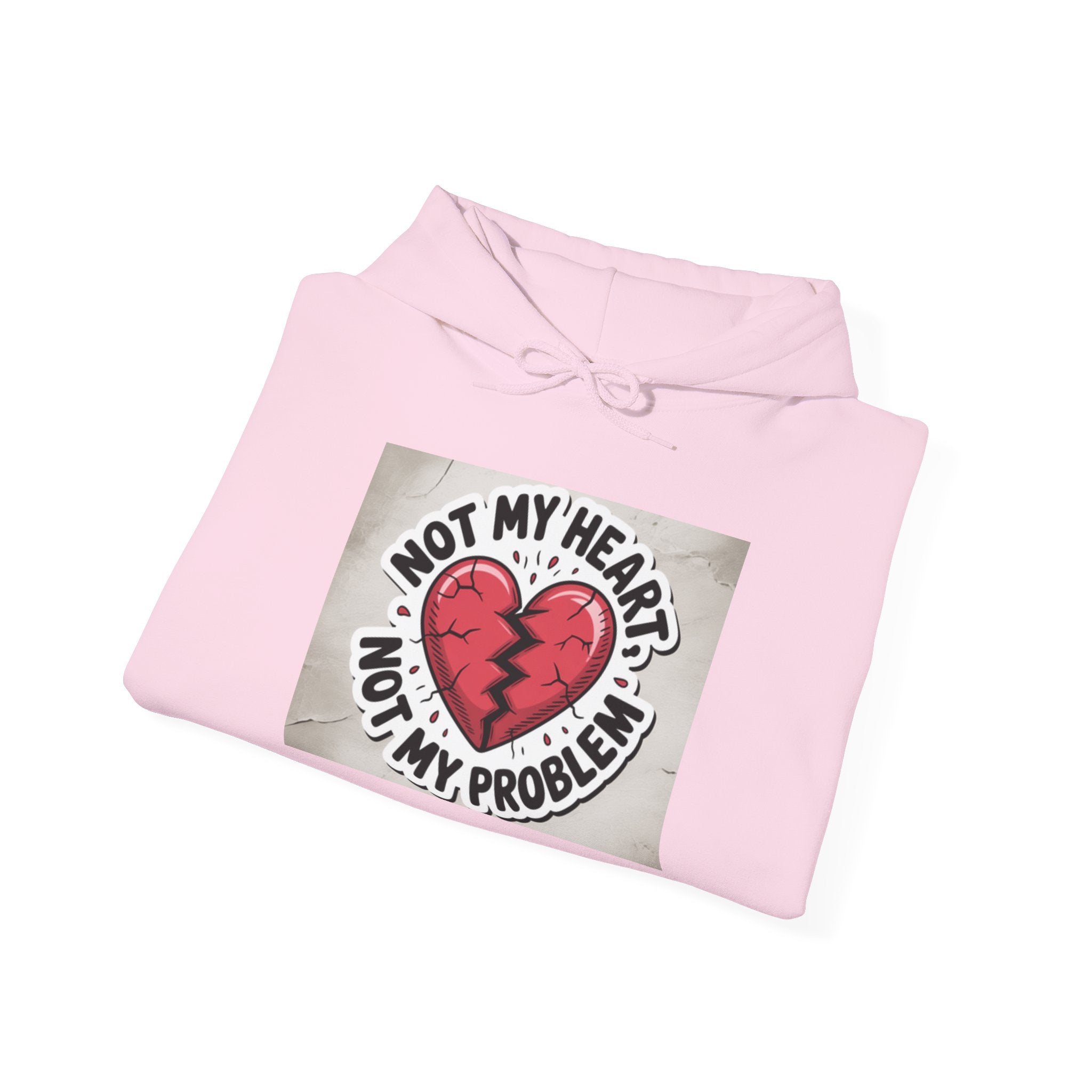 Heartbreak Humor Hoodie, Unisex Hooded Sweatshirt, Funny Gift, Self-Care Apparel, Valentine's Day, Casual Wear, Trendy Fashion