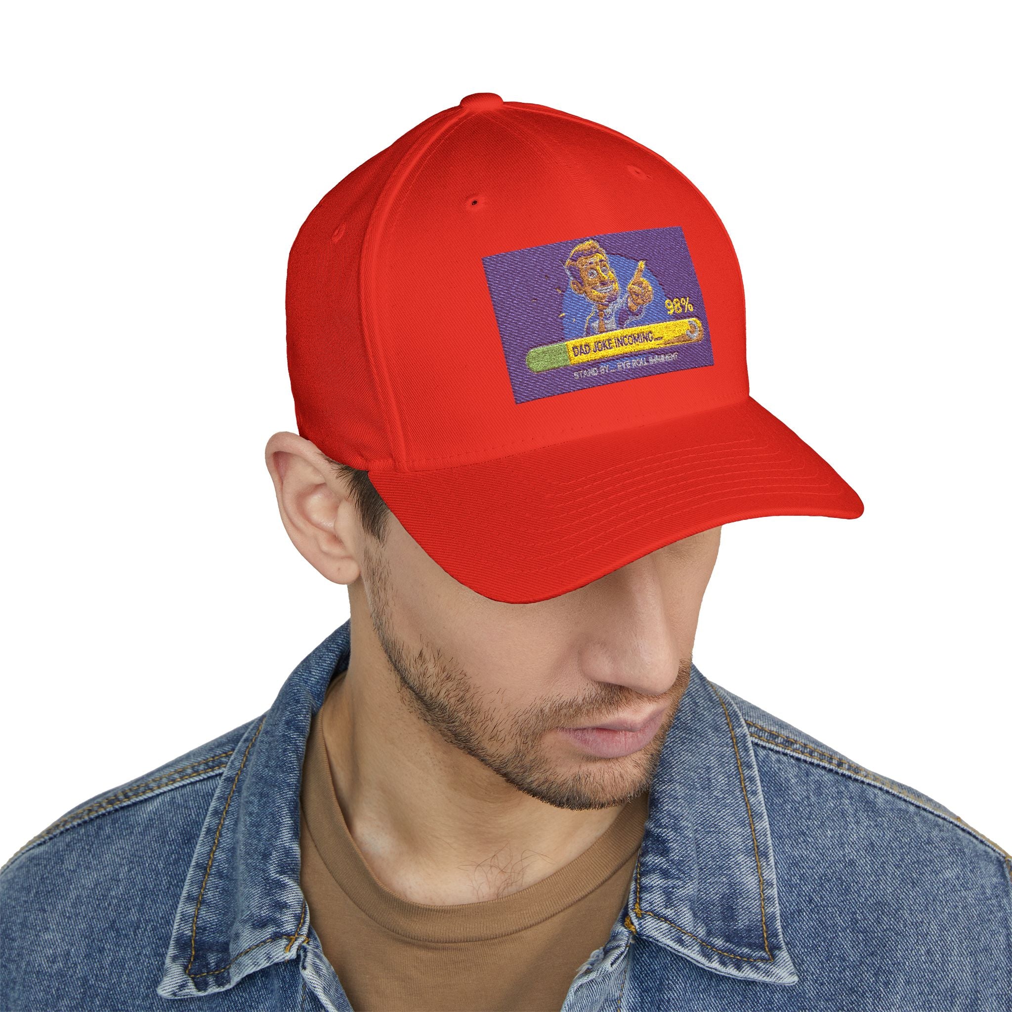 Embroidered Closed-Back Structured Cap - Trendy Apparel for Everyday Wear, Gifts for Him, Casual Style, Summer Accessory, Unique Design