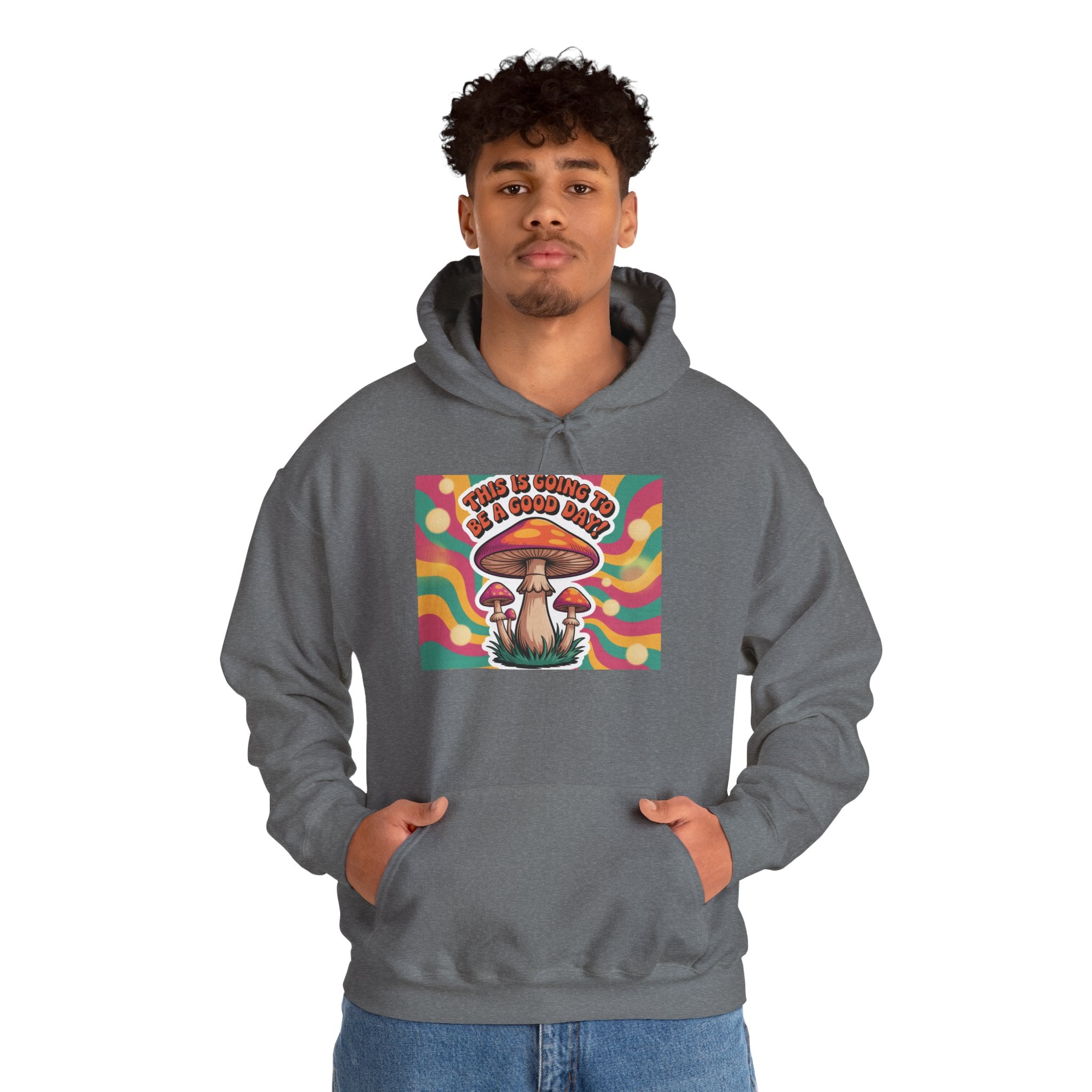 Groovy Mushroom Hoodie - Psychedelic Sweatshirt for Festivals, Cozy Gift for Nature Lovers, Unisex Pull-over for Good Vibes