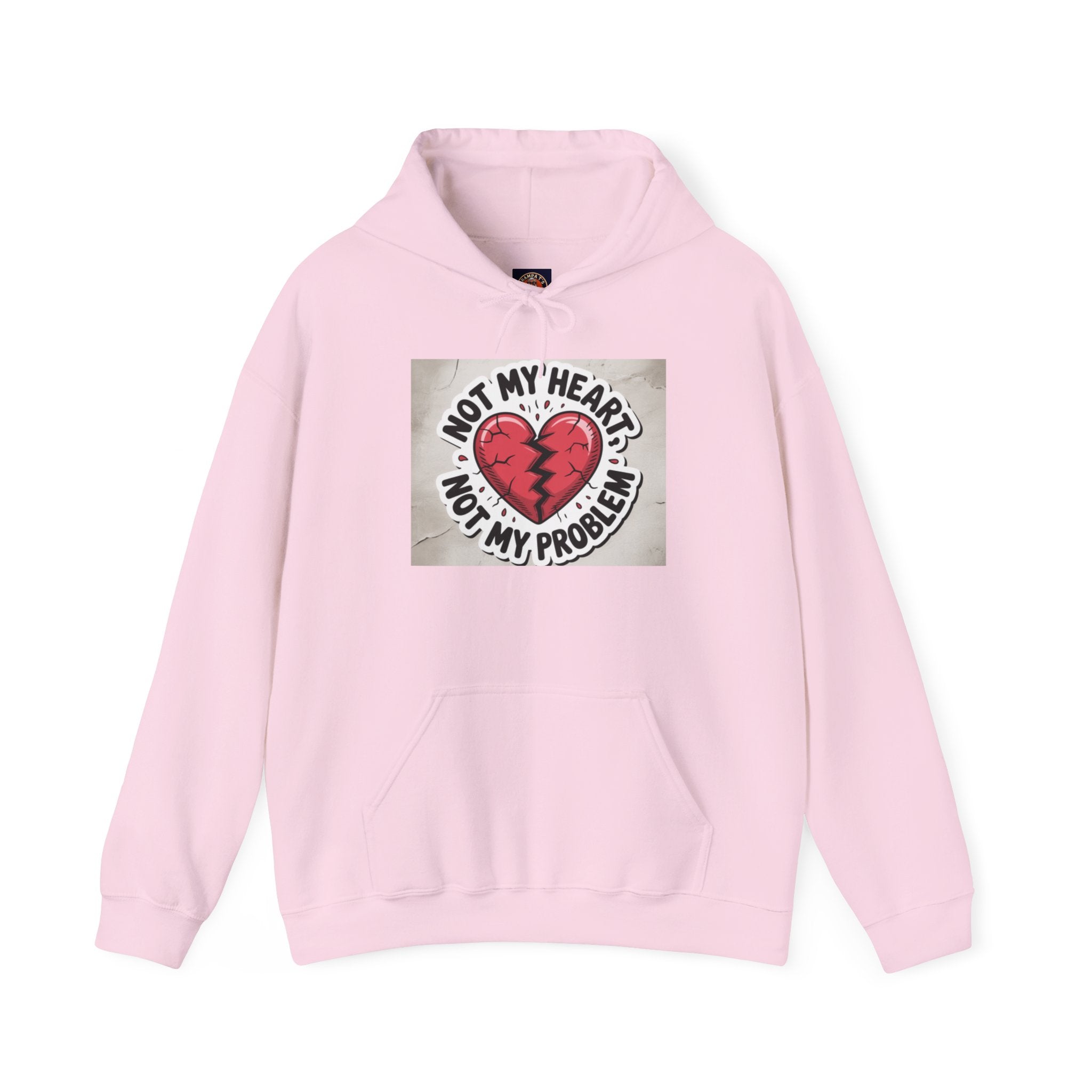 Heartbreak Humor Hoodie, Unisex Hooded Sweatshirt, Funny Gift, Self-Care Apparel, Valentine's Day, Casual Wear, Trendy Fashion