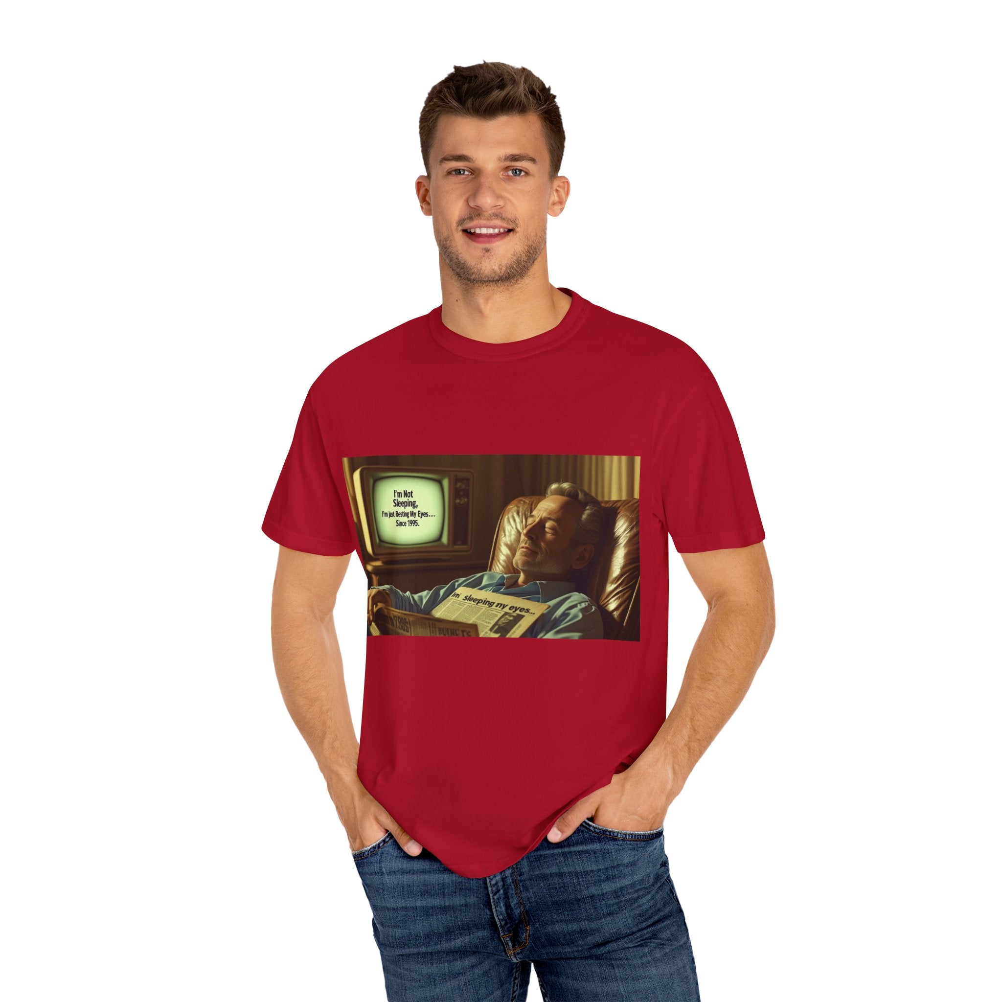 Vintage Humor Graphic Tee, Perfect for Relaxing, Gift for Couch Potatoes, Fun Statement T-Shirt, Father's Day, Casual Wear