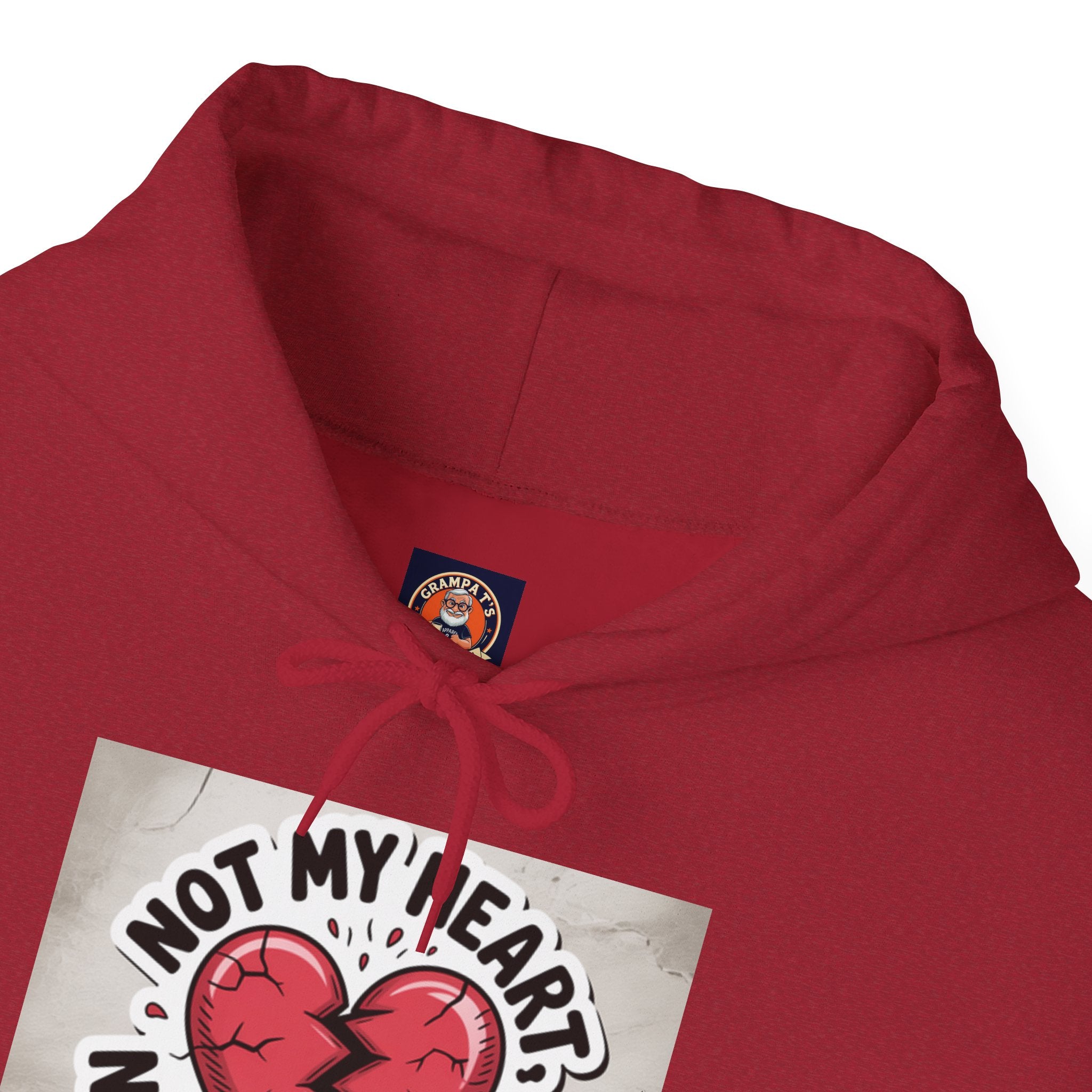 Heartbreak Humor Hoodie, Unisex Hooded Sweatshirt, Funny Gift, Self-Care Apparel, Valentine's Day, Casual Wear, Trendy Fashion
