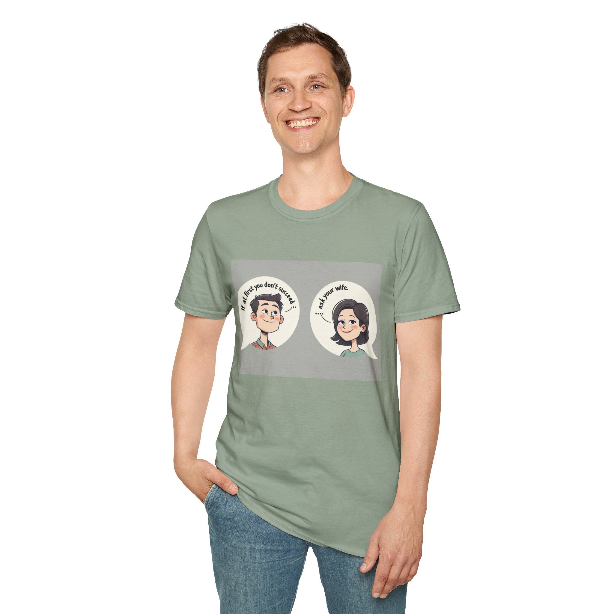 Playful Conversation T-Shirt, Funny Graphic Tee, Unisex Humor Shirt, Casual Wear, Gift for Friends, Quirky Outfit