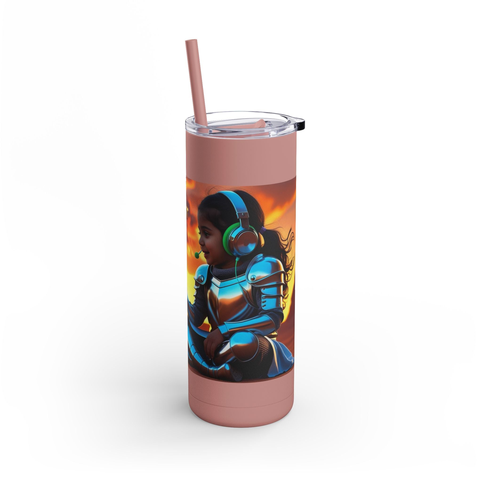 Grampa T’s “Dragon Whisperer Fuel” Matte Tumbler – 20oz Travel Mug for Young Beast Tamers & Fantasy Fanatics | Epic Gift for Kids, Dreamers & Dragon Lovers