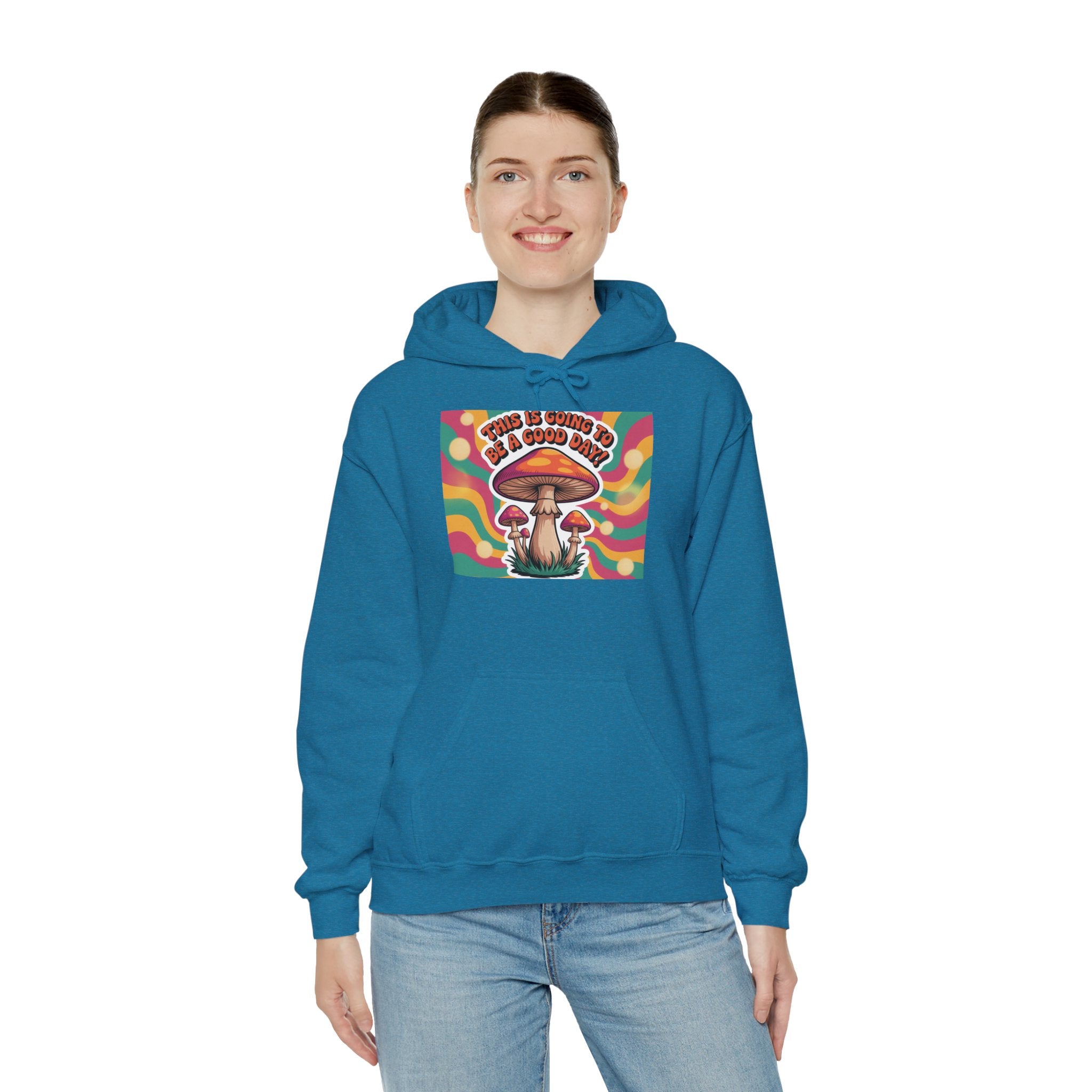 Groovy Mushroom Hoodie - Psychedelic Sweatshirt for Festivals, Cozy Gift for Nature Lovers, Unisex Pull-over for Good Vibes