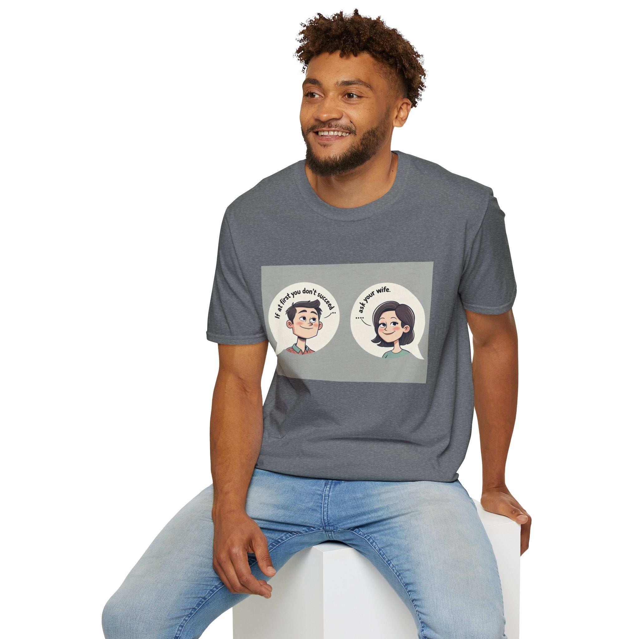 Playful Conversation T-Shirt, Funny Graphic Tee, Unisex Humor Shirt, Casual Wear, Gift for Friends, Quirky Outfit