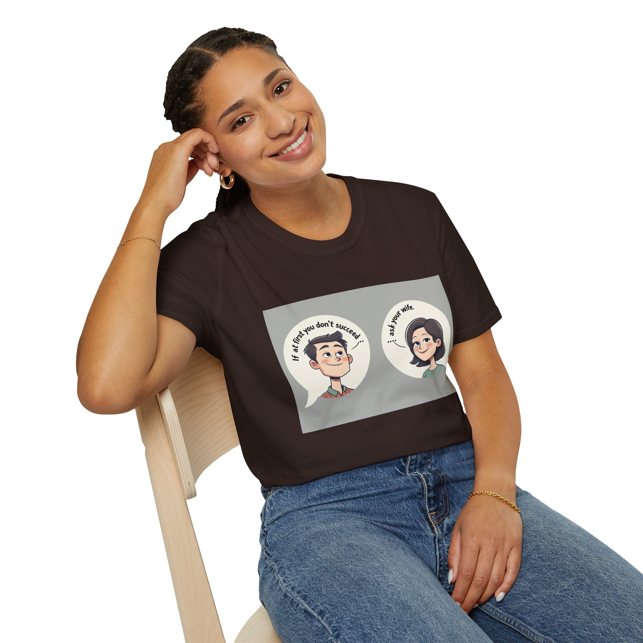 Playful Conversation T-Shirt, Funny Graphic Tee, Unisex Humor Shirt, Casual Wear, Gift for Friends, Quirky Outfit
