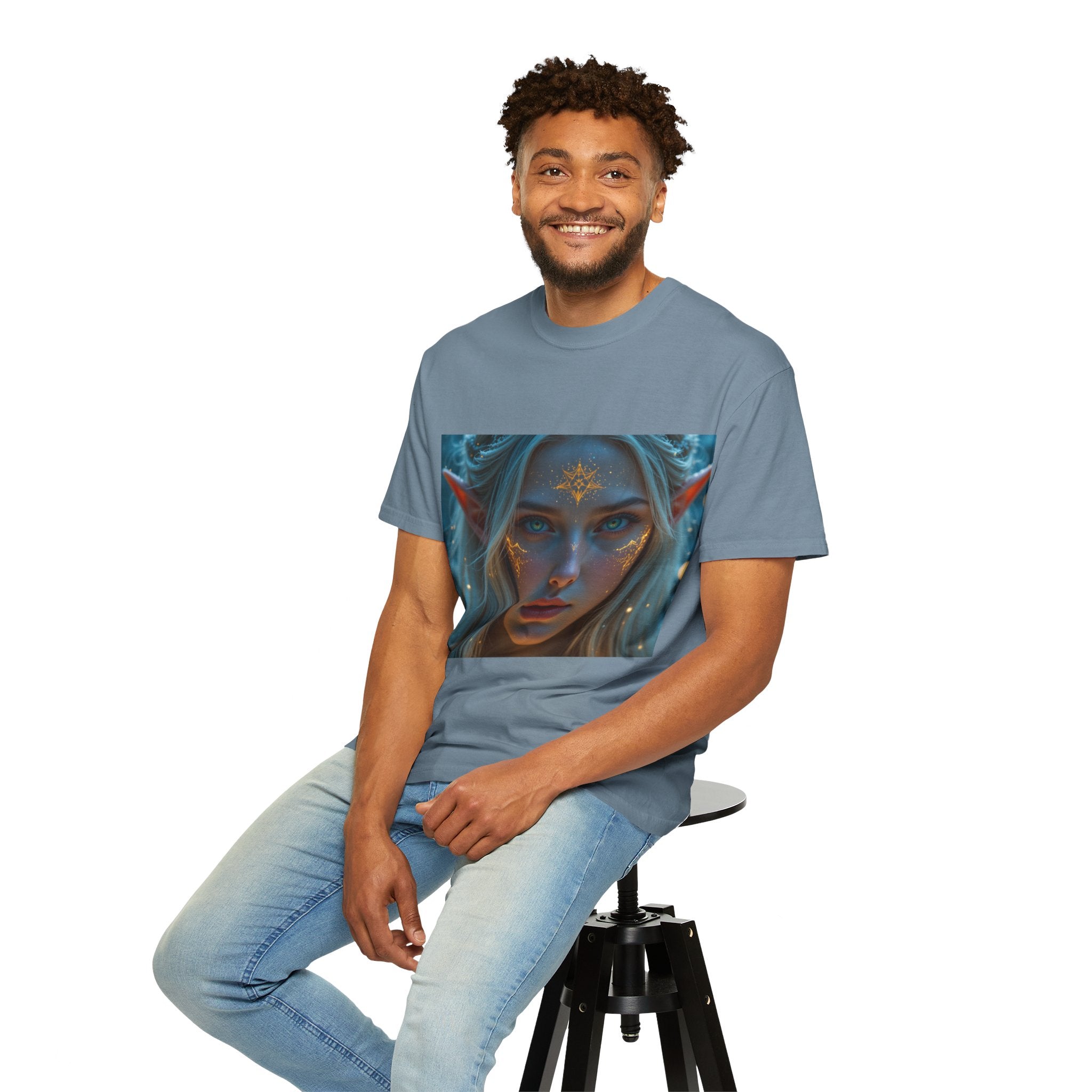 Fantasy-Inspired Elf Princess Unisex T-Shirt, Boho Style Tee for Art Lovers, Gift for Creatives, Dreamy Aesthetic Shirt, Unique Fan Merchandise