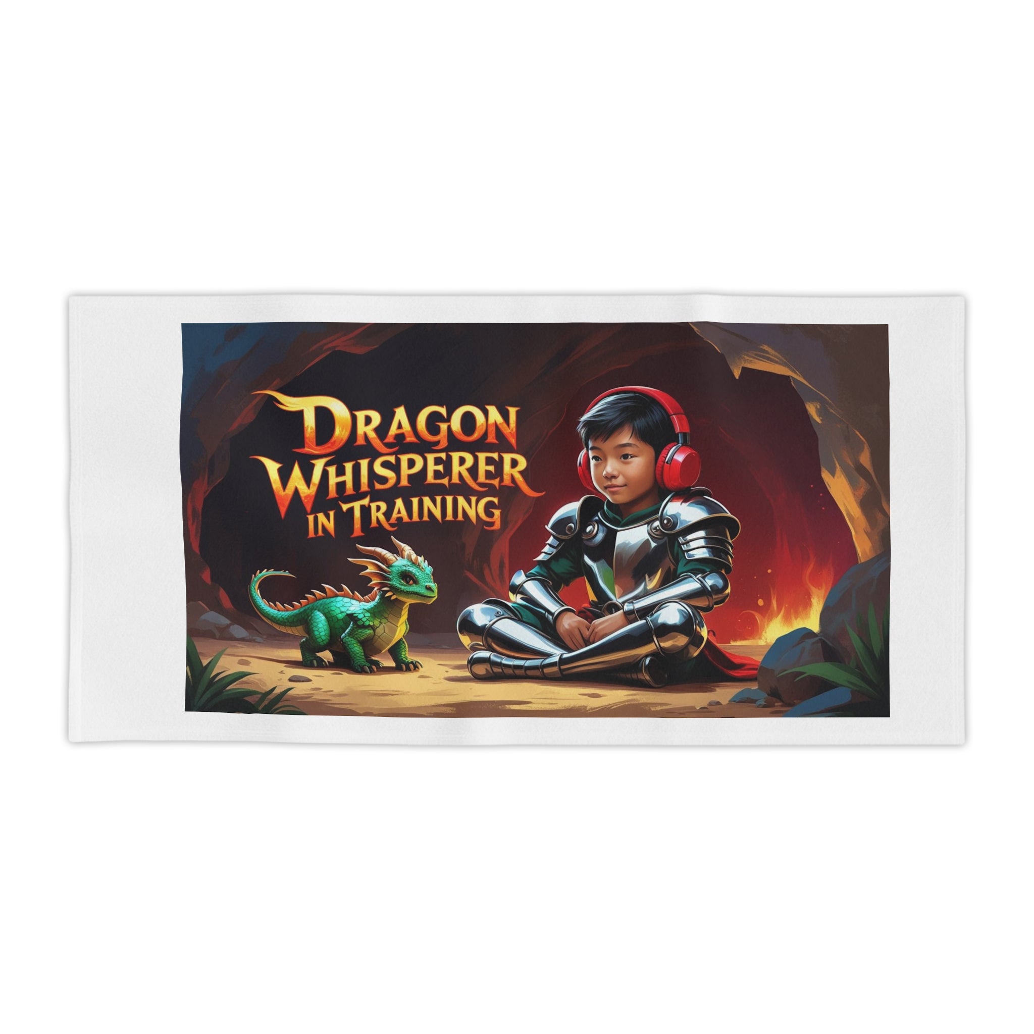 Fun Dragon Whisperer (Boy) Beach Towel, Kid’s Beach Towel, Aquatic Fun, Summer Vibes, Vacation Essential, Pool Party Accessory