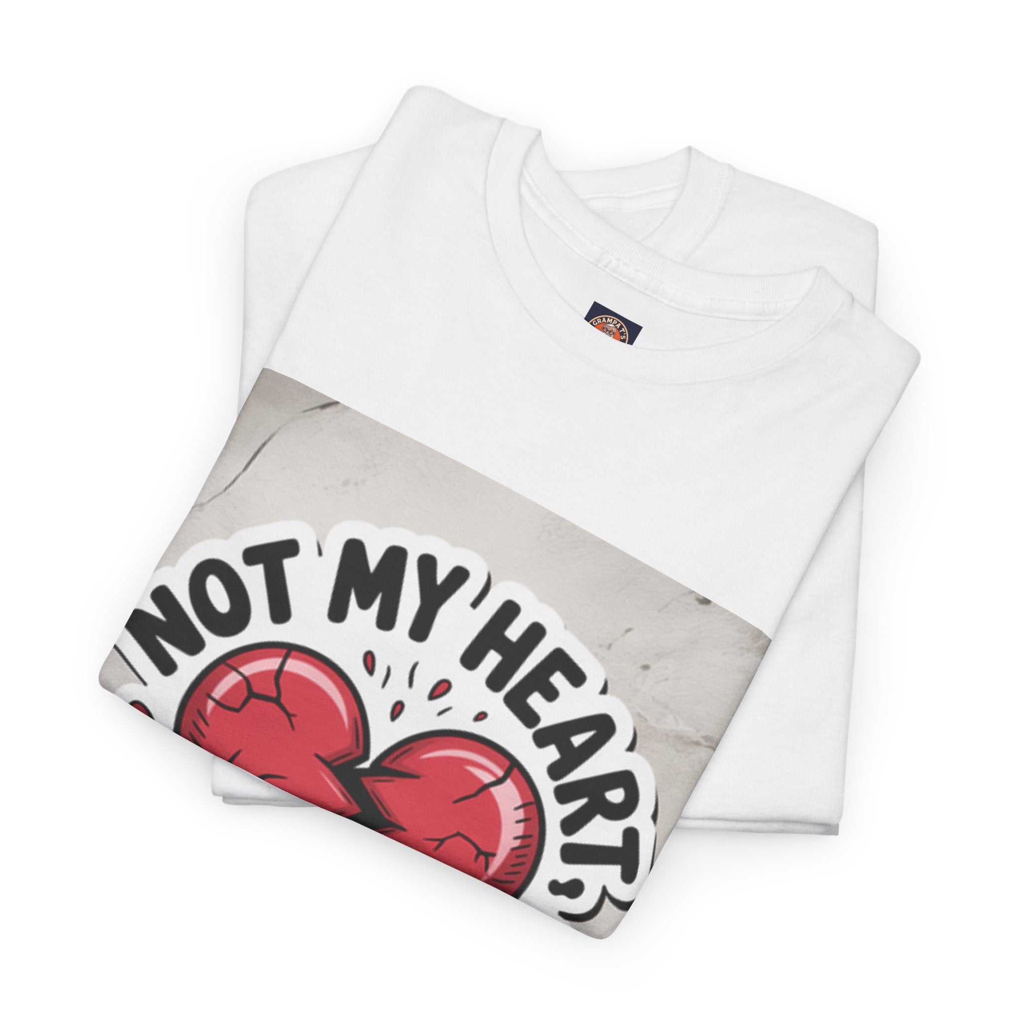 Heartbreak Humor Tee: Not My Heart Not My Problem, Funny T-Shirt, Unisex Cotton Tee, Casual Wear, Gifts for Friends, Breakup Apparel
