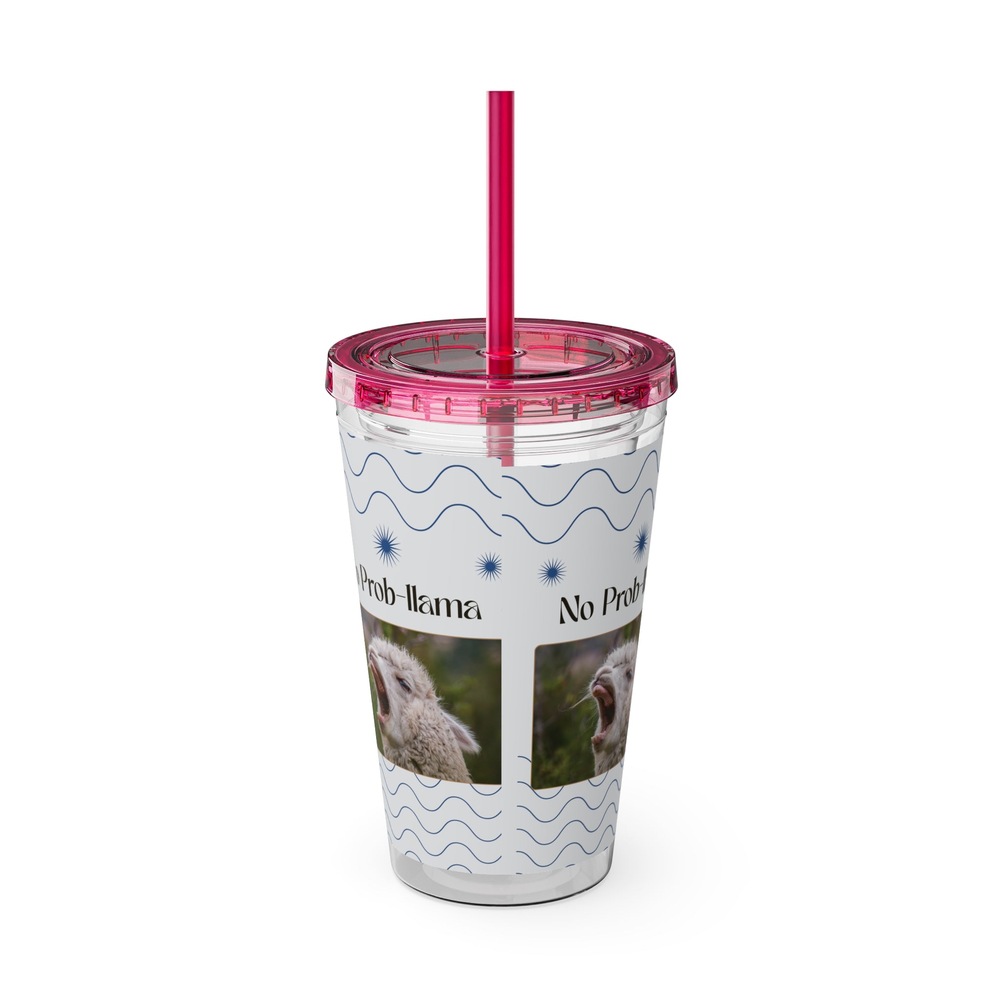 Tumbler Cup - &quot;No Prob-Llama&quot; Graphic 16oz Sunsplash Travel Cup