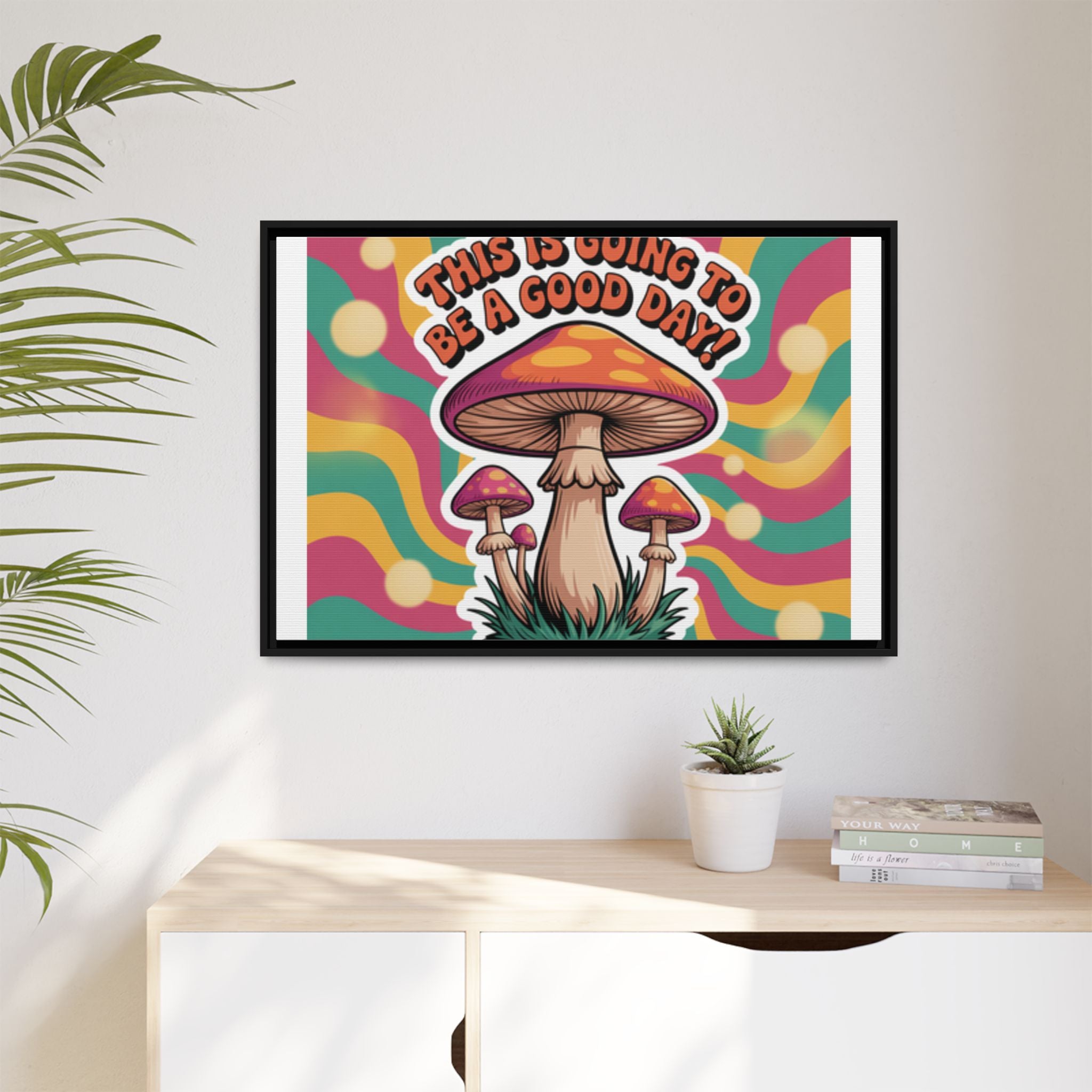 Colorful Framed Canvas Art - "This Is Going To Be A Good Day!" - Positive Vibe Decor, Wall Art for Home, Gift for Friends, Happy Day [...]