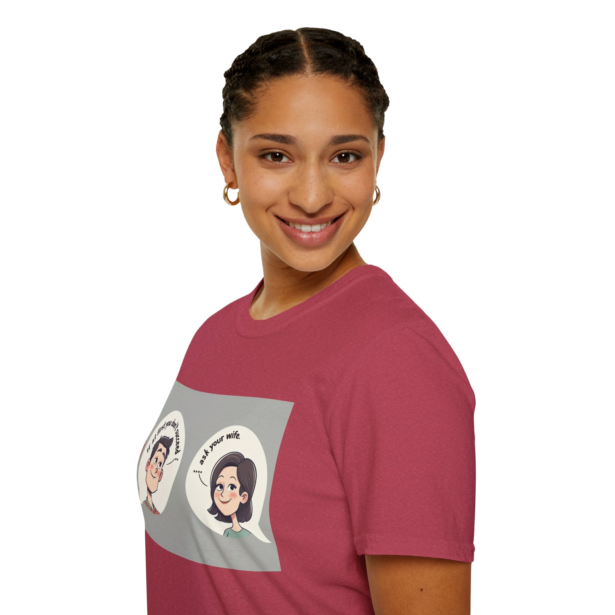 Playful Conversation T-Shirt, Funny Graphic Tee, Unisex Humor Shirt, Casual Wear, Gift for Friends, Quirky Outfit