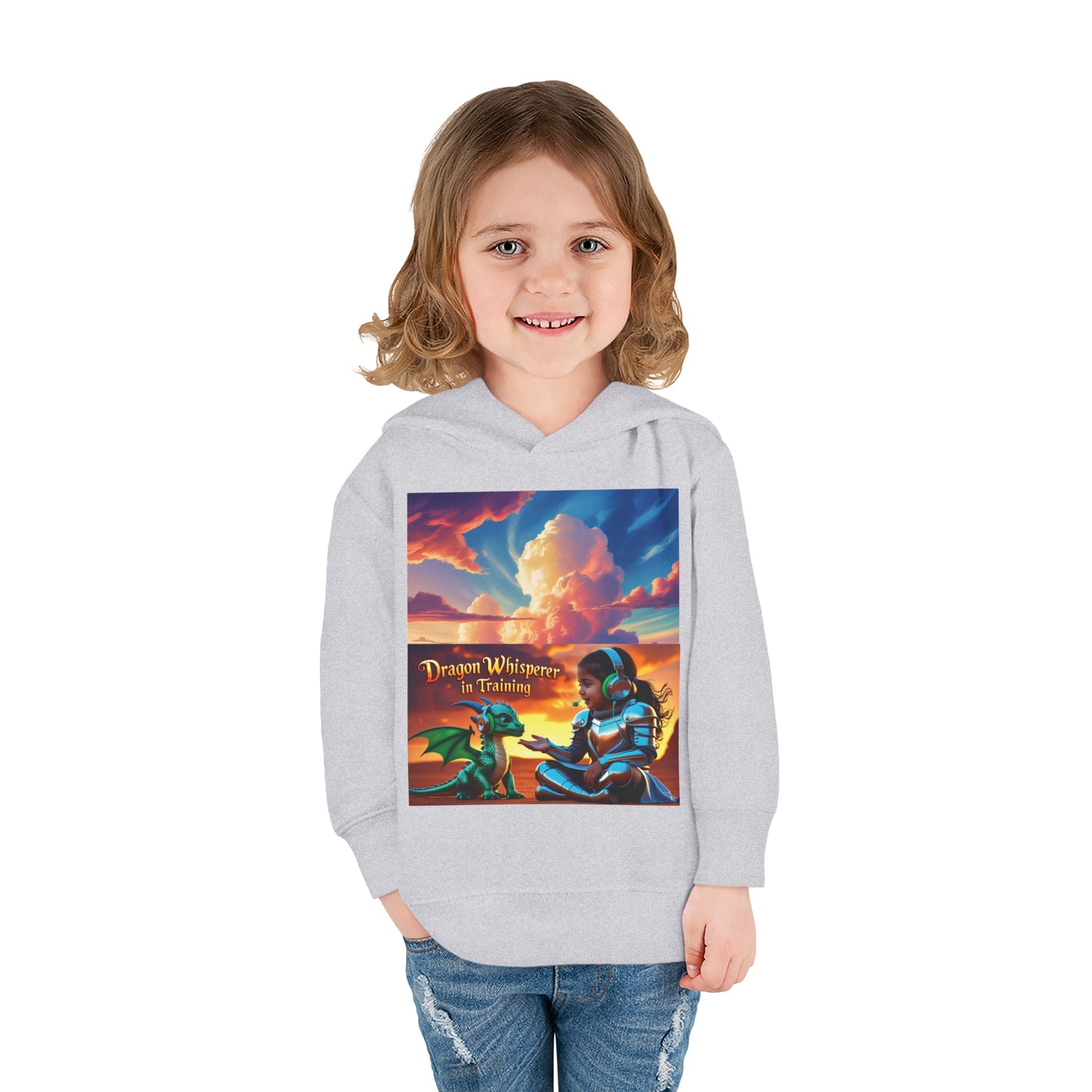 Grampa T’s Toddler Dragon Hoodie – “Dragon Whisperer in Training” Fleece | Cozy Fun Gift for Toddlers, Young Dreamers & Birthday Boys/Girls!