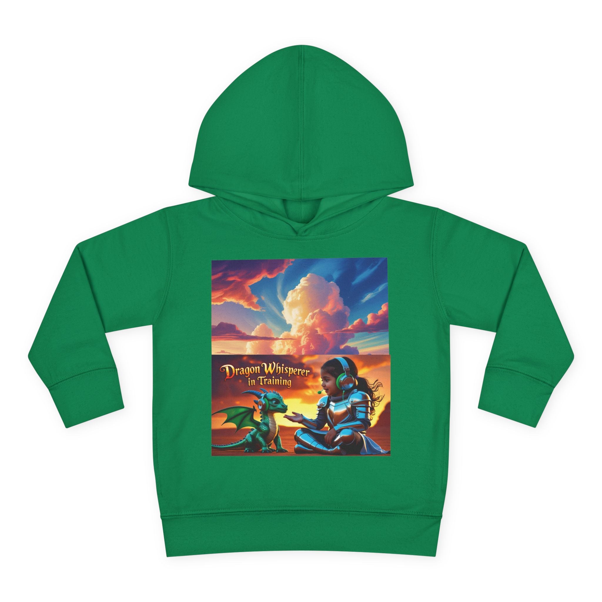 Grampa T’s Toddler Dragon Hoodie – “Dragon Whisperer in Training” Fleece | Cozy Fun Gift for Toddlers, Young Dreamers & Birthday Boys/Girls!