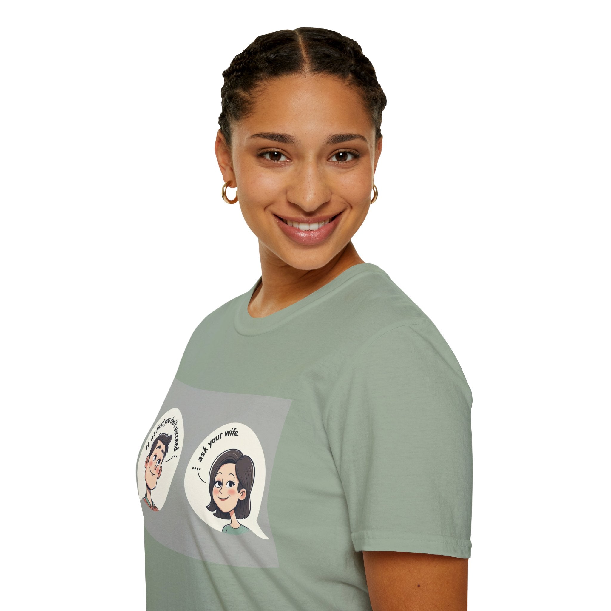 Playful Conversation T-Shirt, Funny Graphic Tee, Unisex Humor Shirt, Casual Wear, Gift for Friends, Quirky Outfit