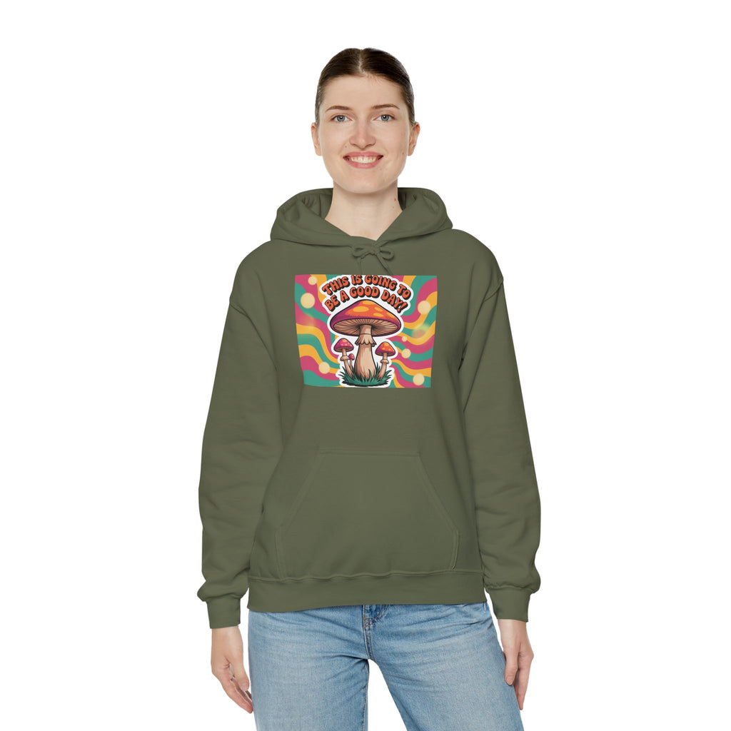 Groovy Mushroom Hoodie - Psychedelic Sweatshirt for Festivals, Cozy Gift for Nature Lovers, Unisex Pull-over for Good Vibes