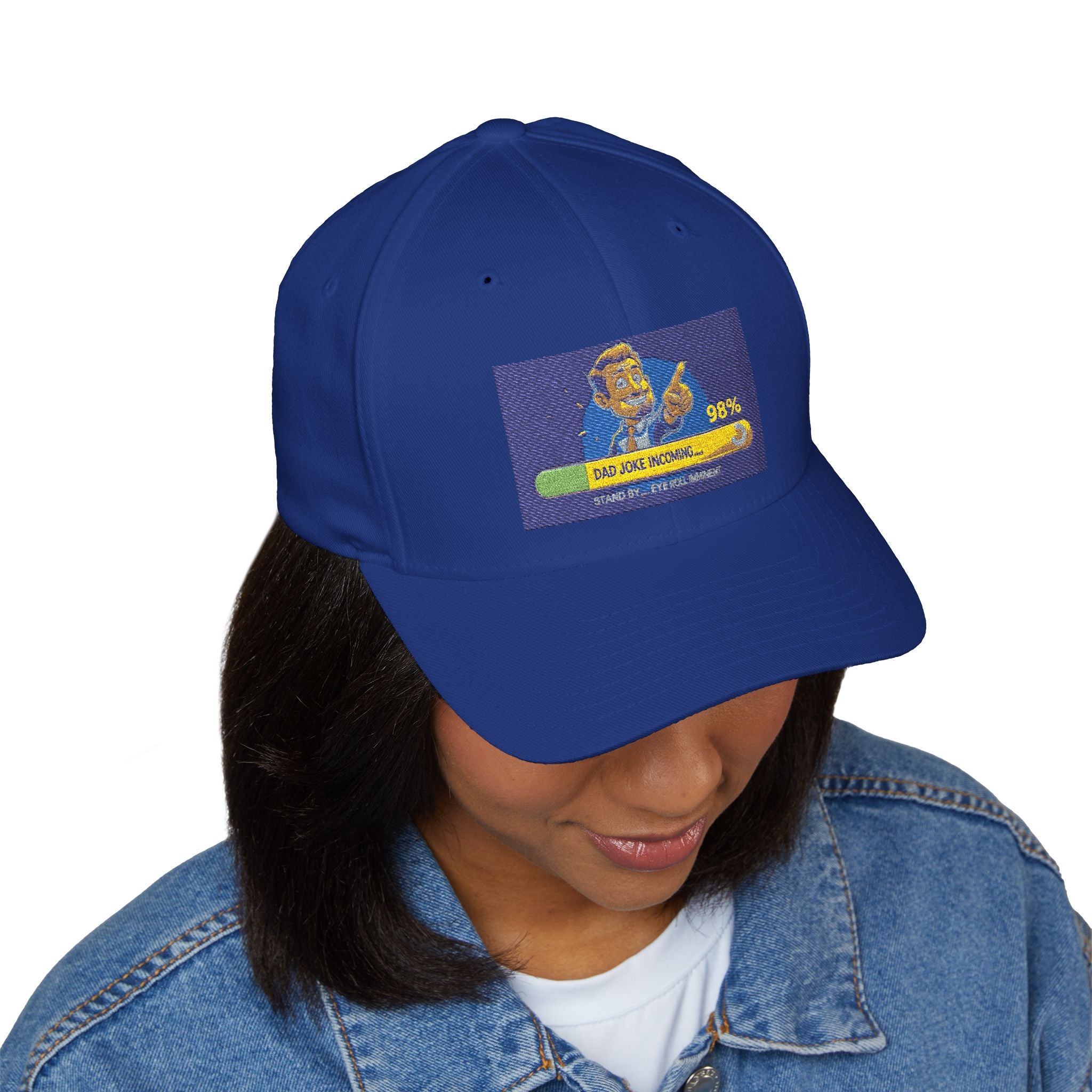 Embroidered Closed-Back Structured Cap - Trendy Apparel for Everyday Wear, Gifts for Him, Casual Style, Summer Accessory, Unique Design