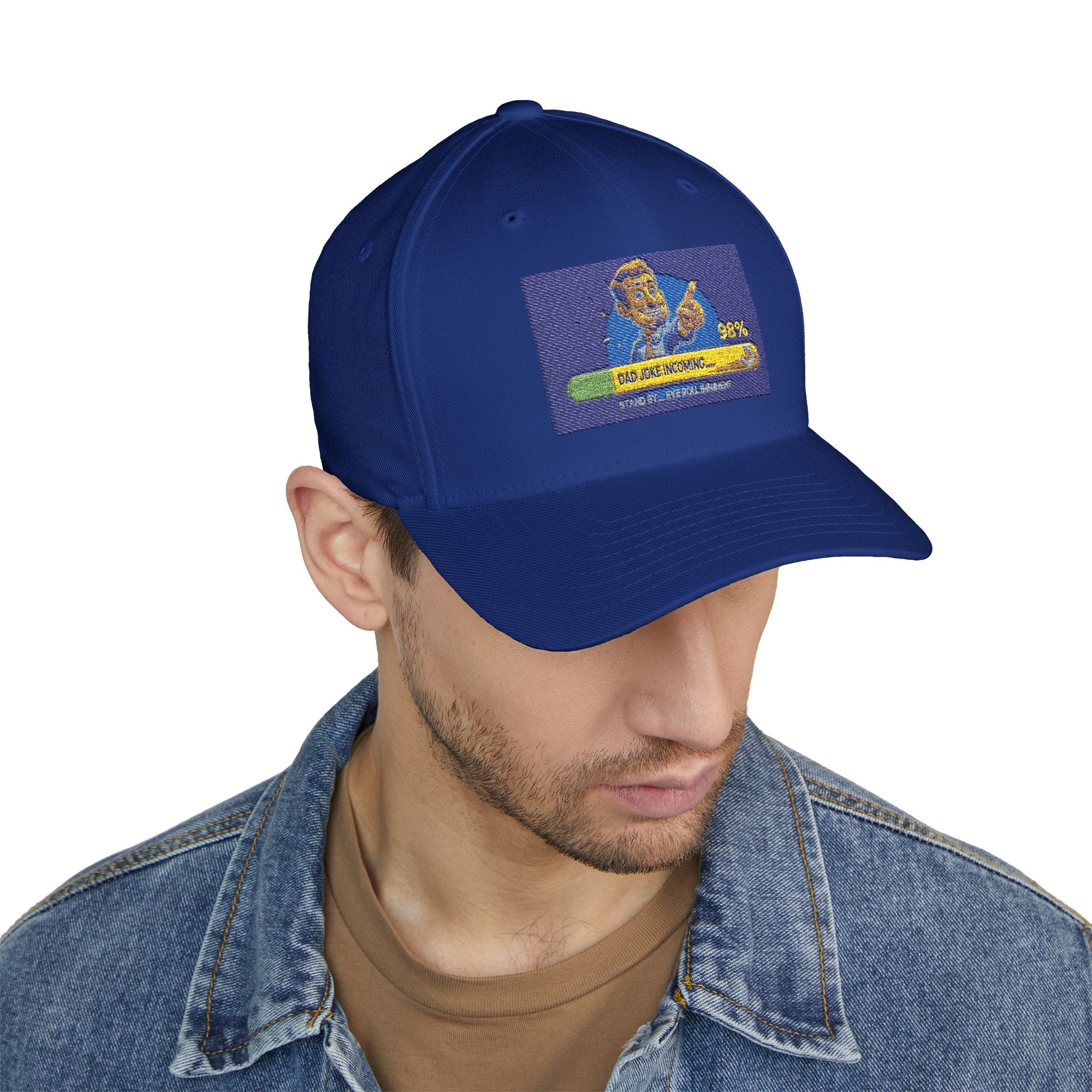 Embroidered Closed-Back Structured Cap - Trendy Apparel for Everyday Wear, Gifts for Him, Casual Style, Summer Accessory, Unique Design