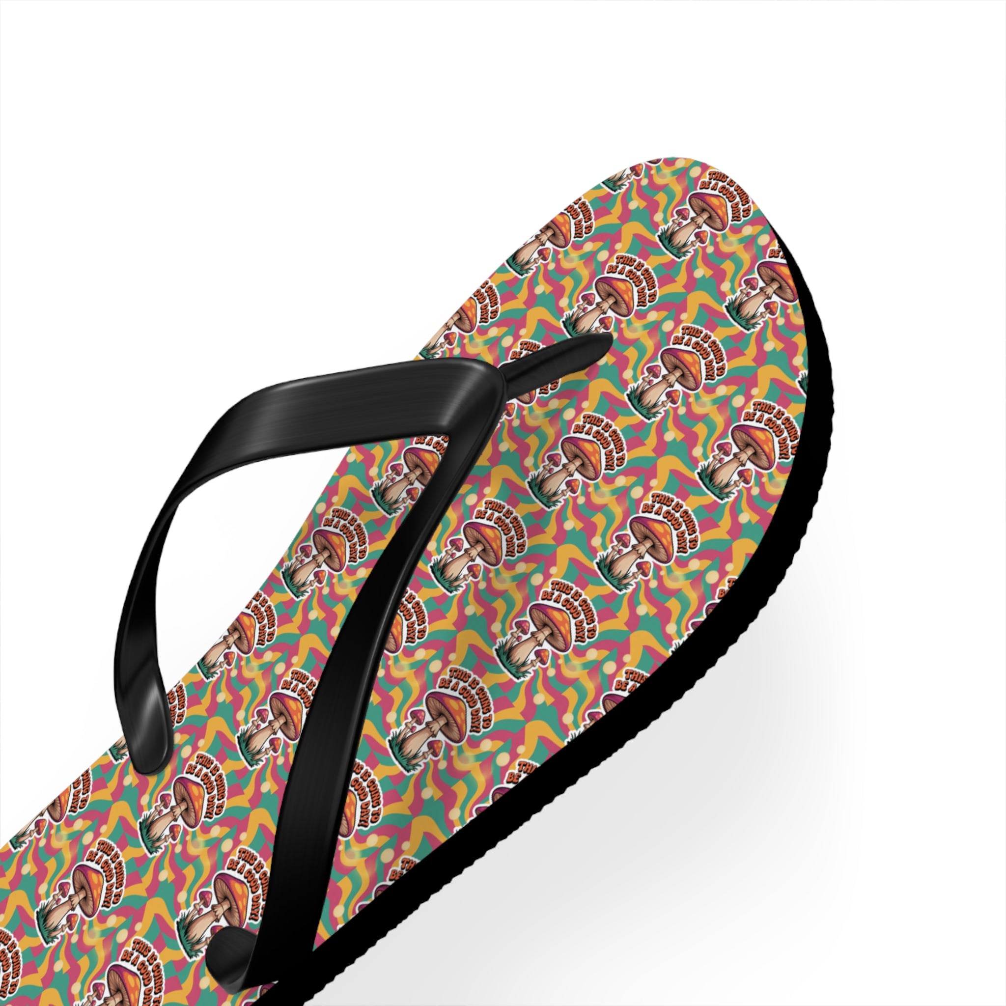 Rainbow Pattern Flip Flops, Summer Footwear, Beach Sandals, LGBTQ+ Pride Accessories, Vacation Essentials