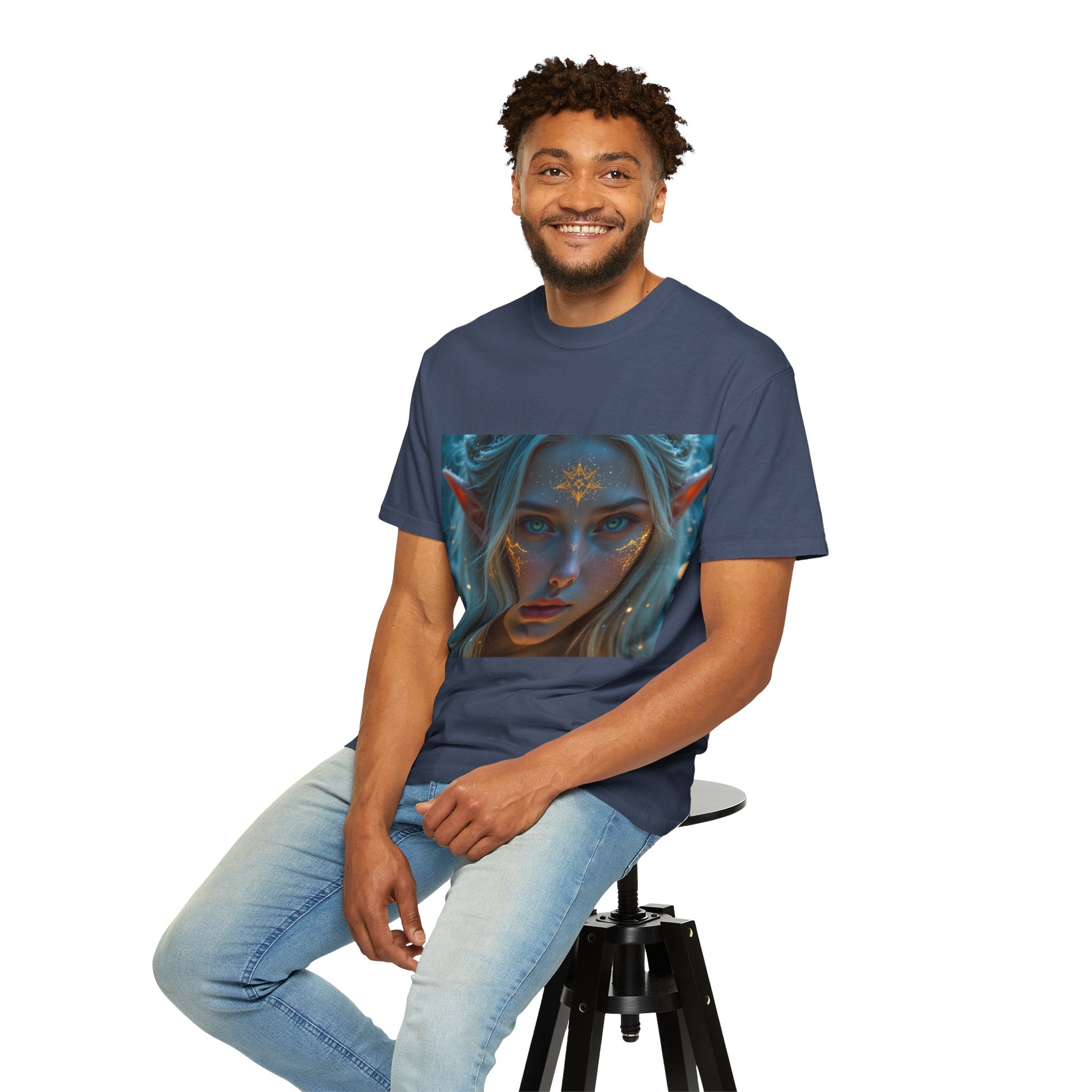 Fantasy-Inspired Elf Princess Unisex T-Shirt, Boho Style Tee for Art Lovers, Gift for Creatives, Dreamy Aesthetic Shirt, Unique Fan Merchandise