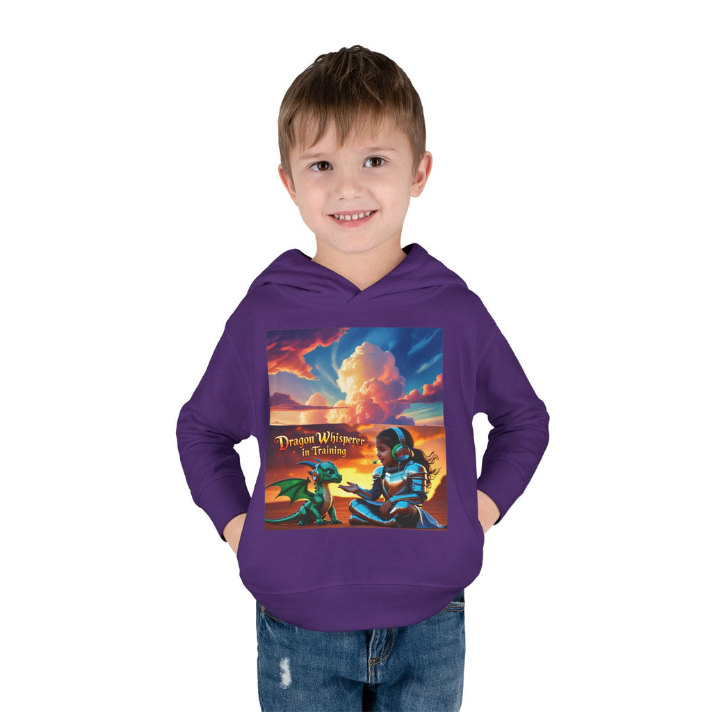 Grampa T’s Toddler Dragon Hoodie – “Dragon Whisperer in Training” Fleece | Cozy Fun Gift for Toddlers, Young Dreamers & Birthday Boys/Girls!