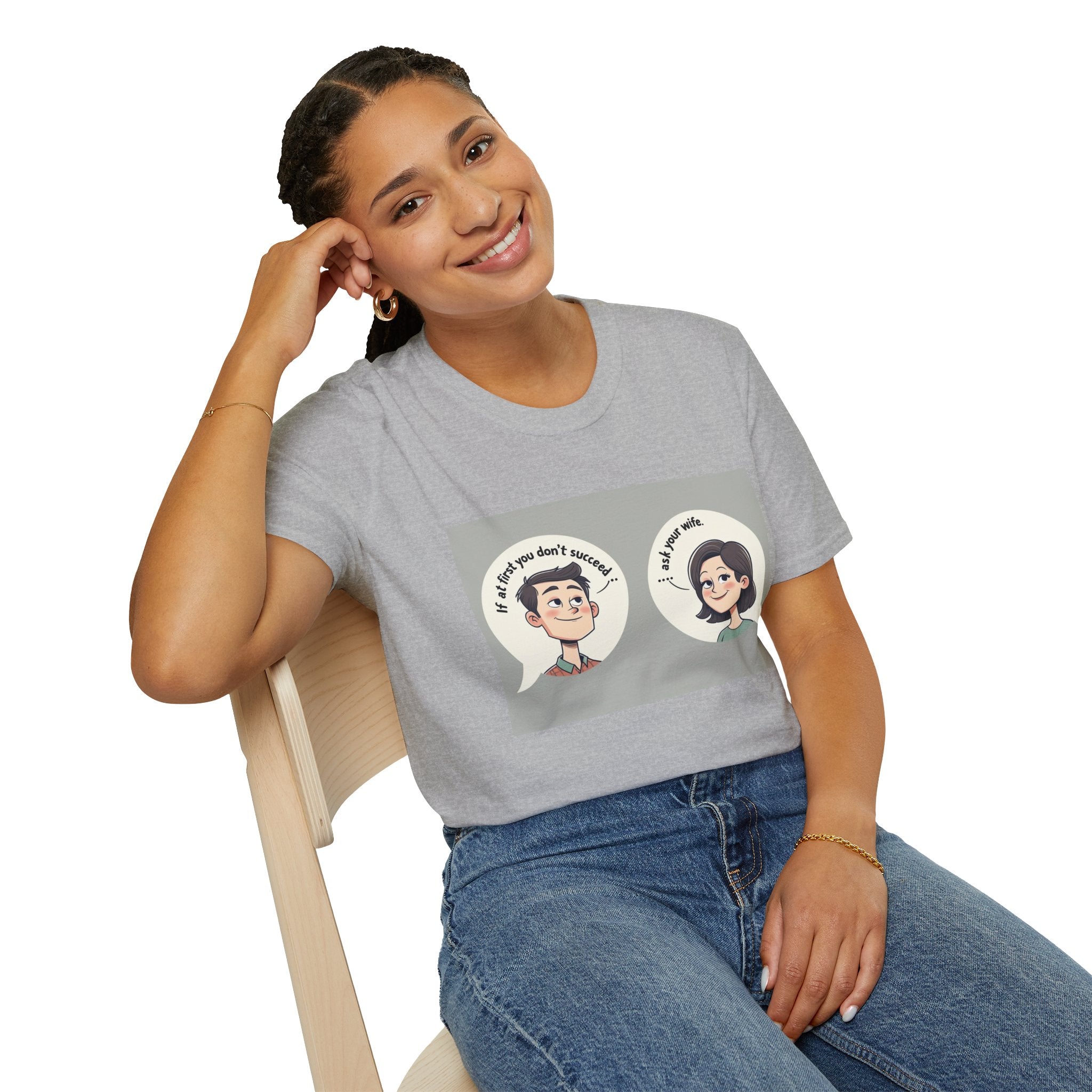 Playful Conversation T-Shirt, Funny Graphic Tee, Unisex Humor Shirt, Casual Wear, Gift for Friends, Quirky Outfit