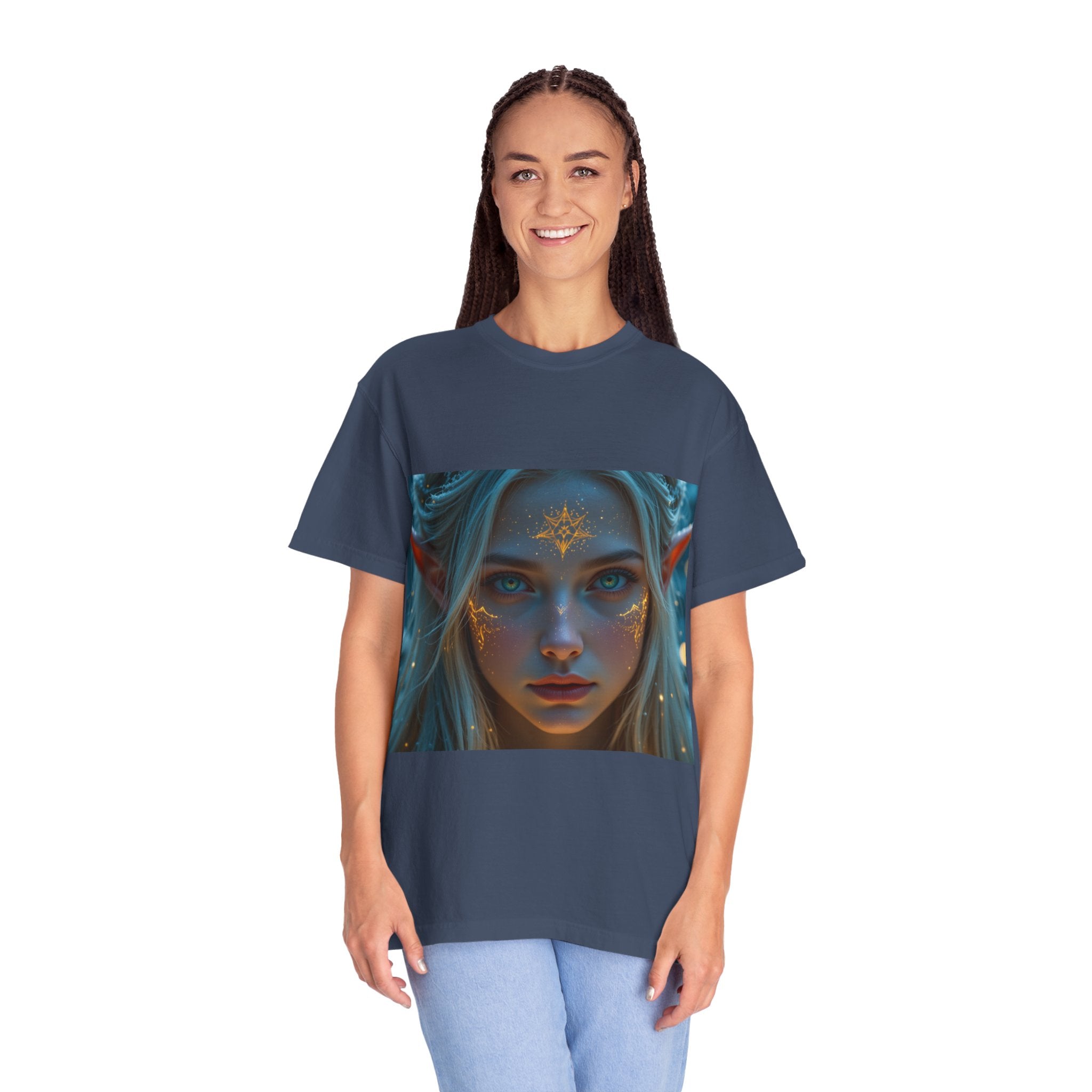 Fantasy-Inspired Elf Princess Unisex T-Shirt, Boho Style Tee for Art Lovers, Gift for Creatives, Dreamy Aesthetic Shirt, Unique Fan Merchandise