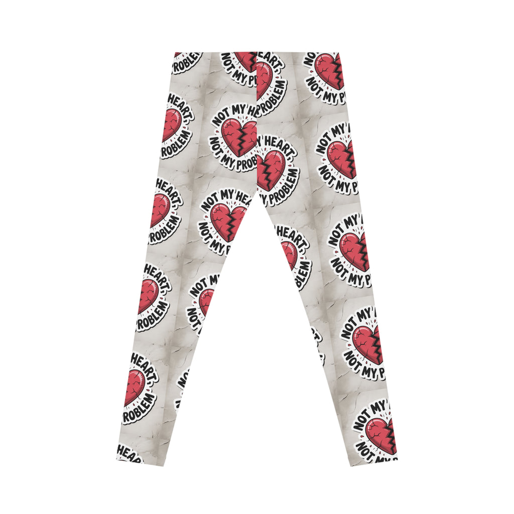 Chic Heartbreak Leggings - Comfort, Fun, Fitness Wear, Valentine's Day Gift, Casual Fashion, Everyday Essentials