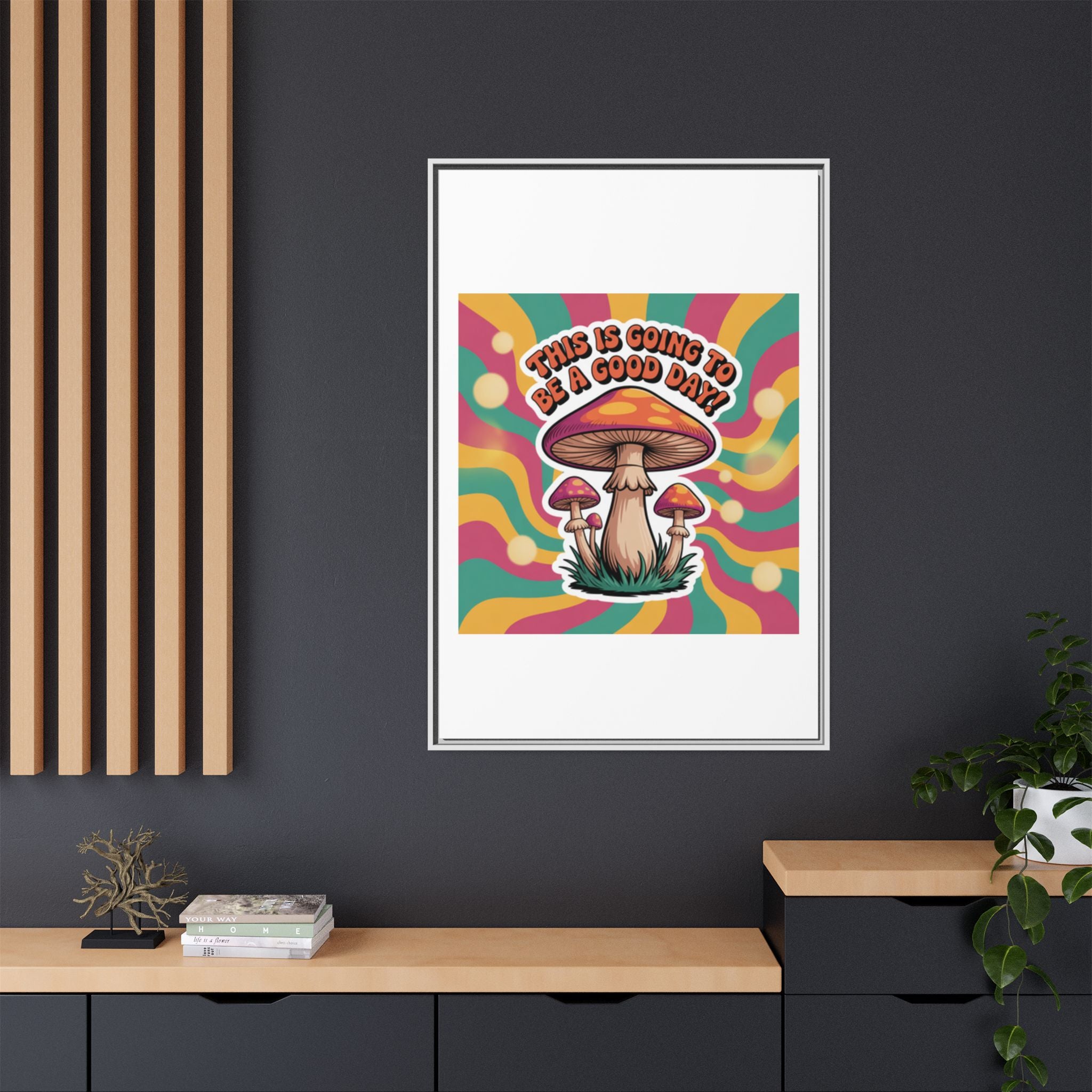 Colorful Framed Canvas Art - "This Is Going To Be A Good Day!" - Positive Vibe Decor, Wall Art for Home, Gift for Friends, Happy Day [...]