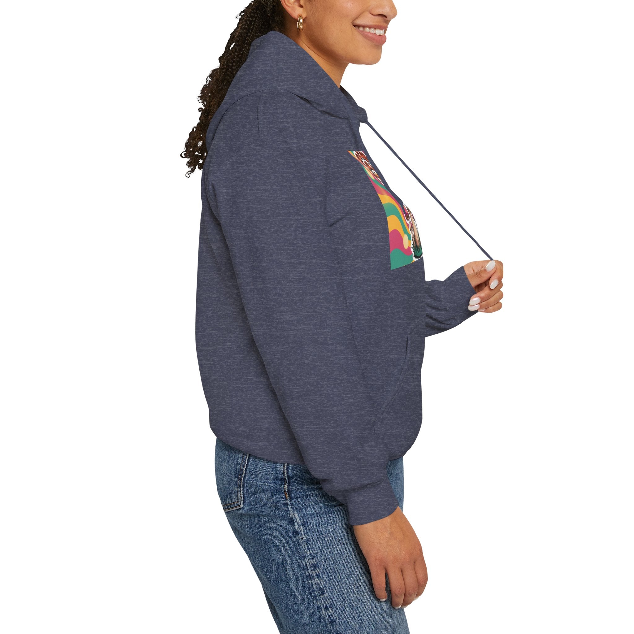 Groovy Mushroom Hoodie - Psychedelic Sweatshirt for Festivals, Cozy Gift for Nature Lovers, Unisex Pull-over for Good Vibes
