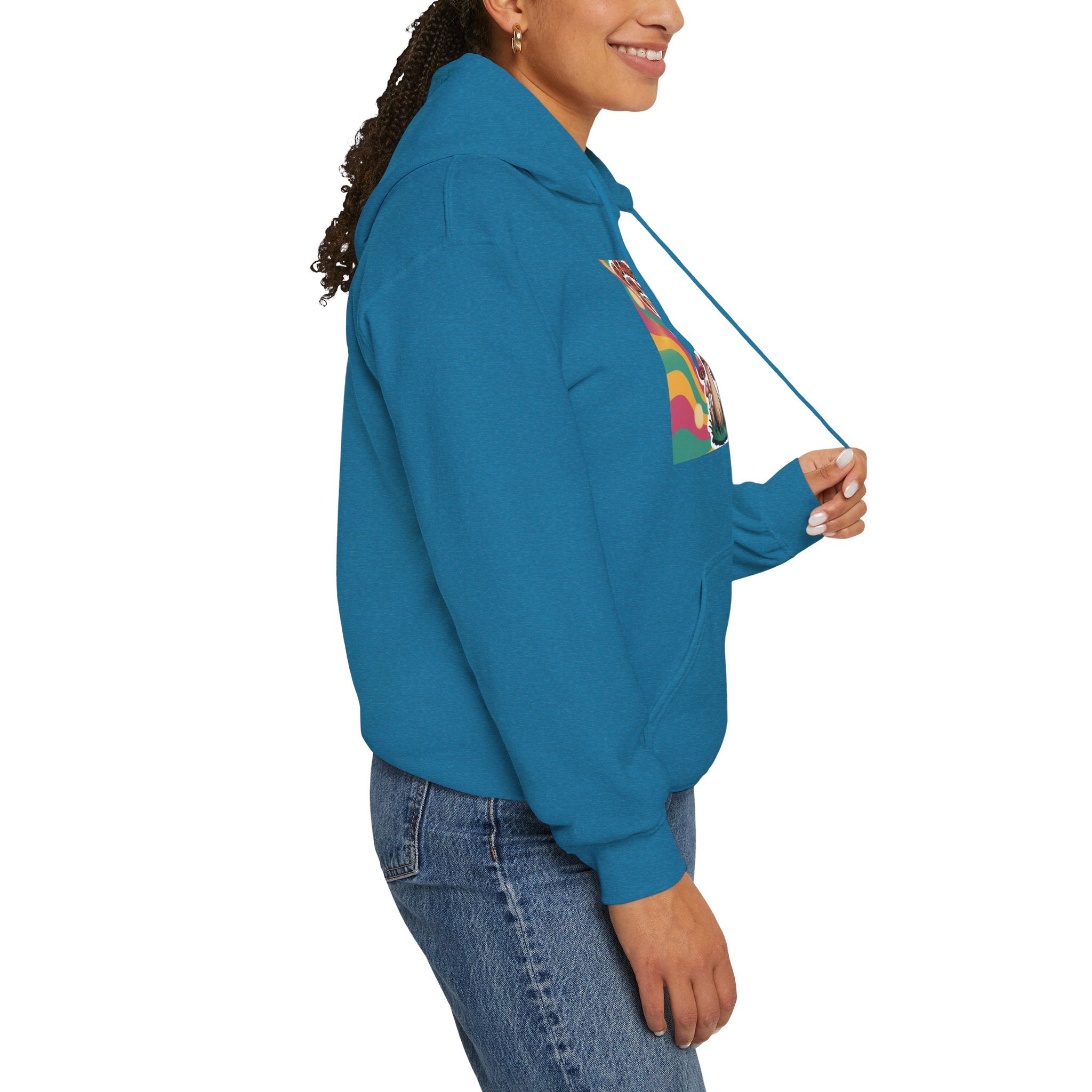 Groovy Mushroom Hoodie - Psychedelic Sweatshirt for Festivals, Cozy Gift for Nature Lovers, Unisex Pull-over for Good Vibes