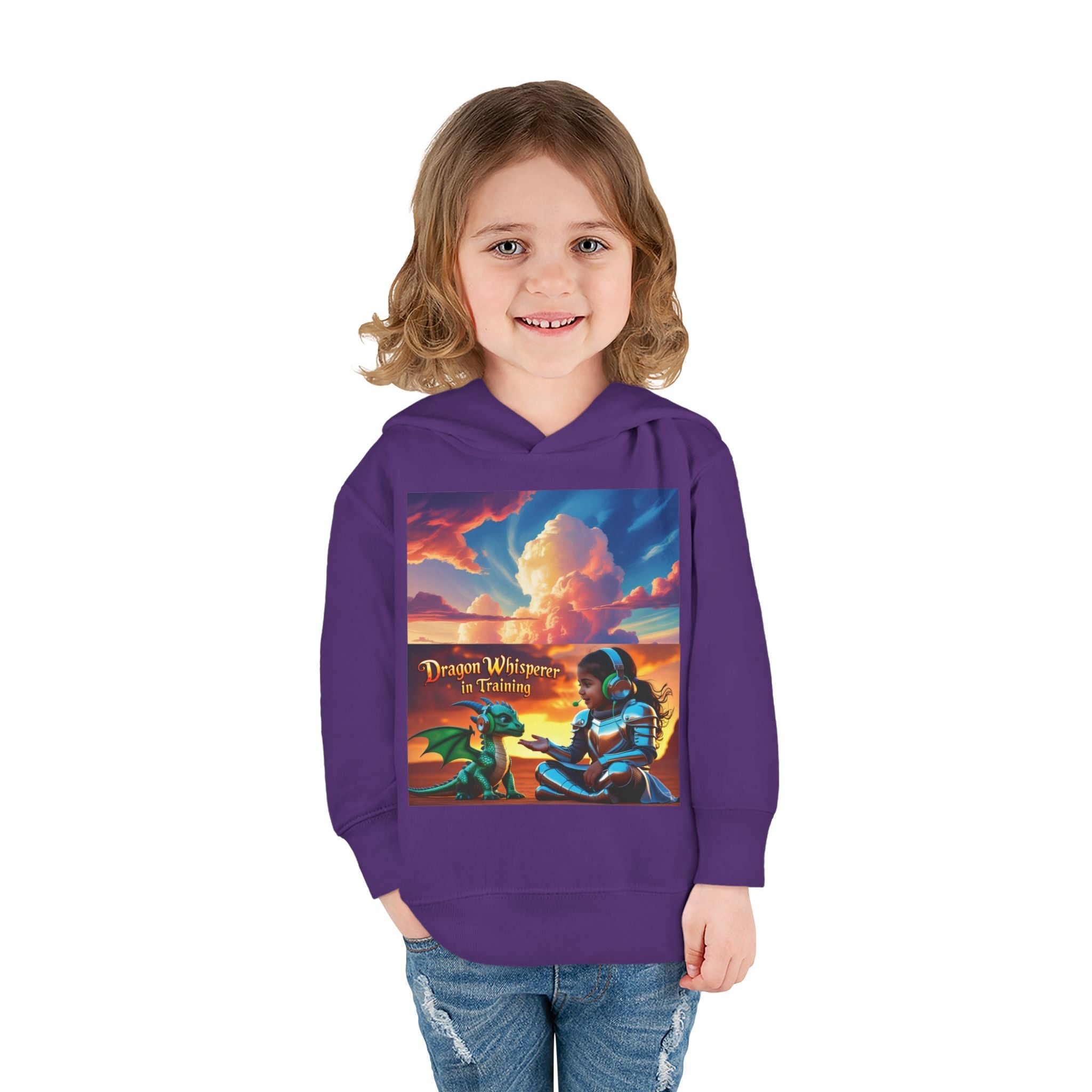 Grampa T’s Toddler Dragon Hoodie – “Dragon Whisperer in Training” Fleece | Cozy Fun Gift for Toddlers, Young Dreamers & Birthday Boys/Girls!