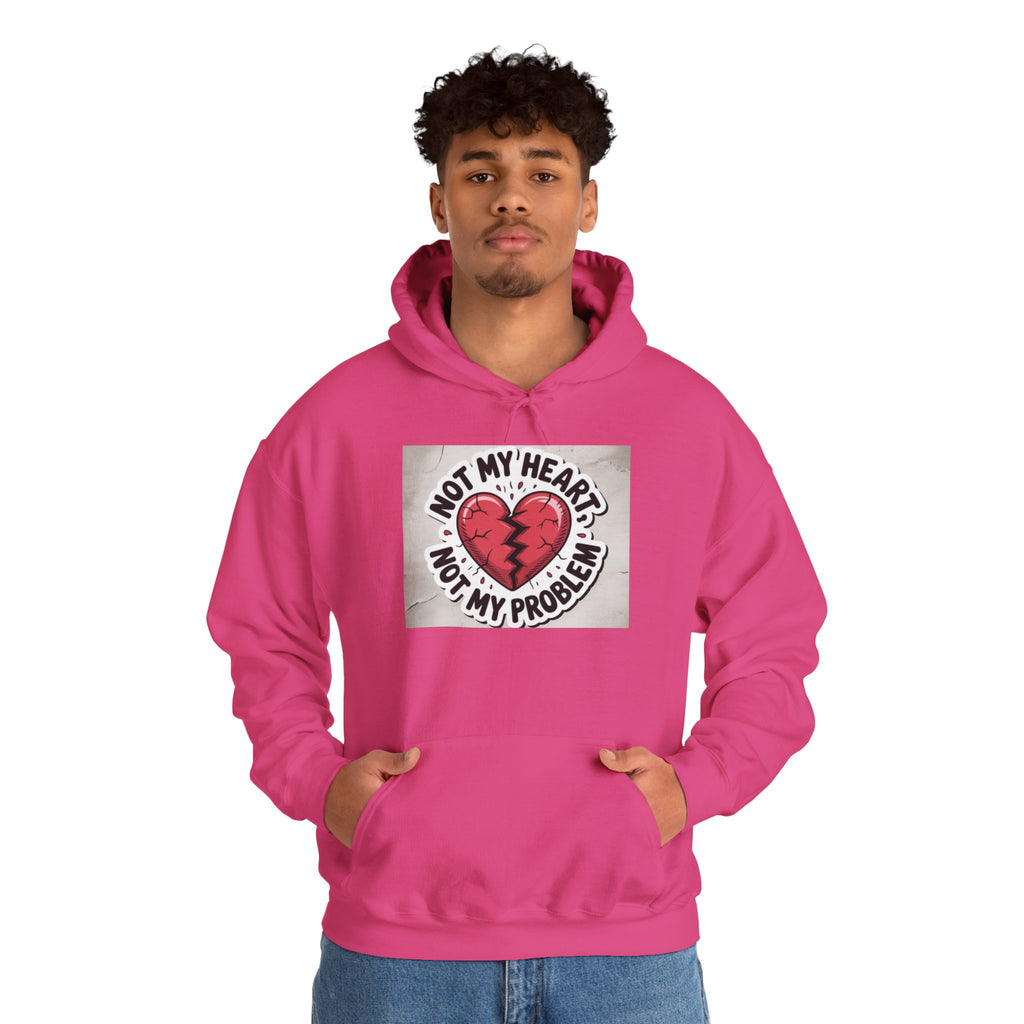 Heartbreak Humor Hoodie, Unisex Hooded Sweatshirt, Funny Gift, Self-Care Apparel, Valentine's Day, Casual Wear, Trendy Fashion