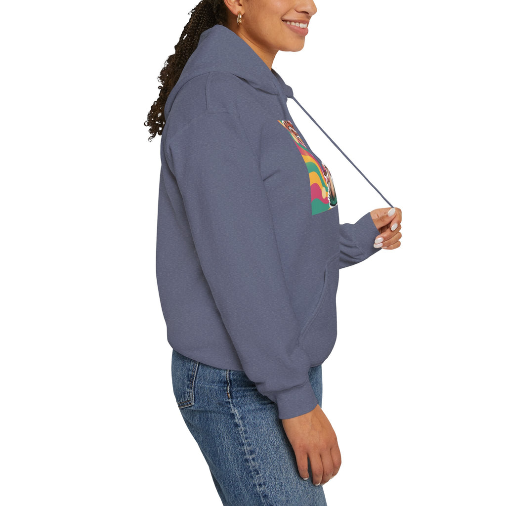 Groovy Mushroom Hoodie - Psychedelic Sweatshirt for Festivals, Cozy Gift for Nature Lovers, Unisex Pull-over for Good Vibes