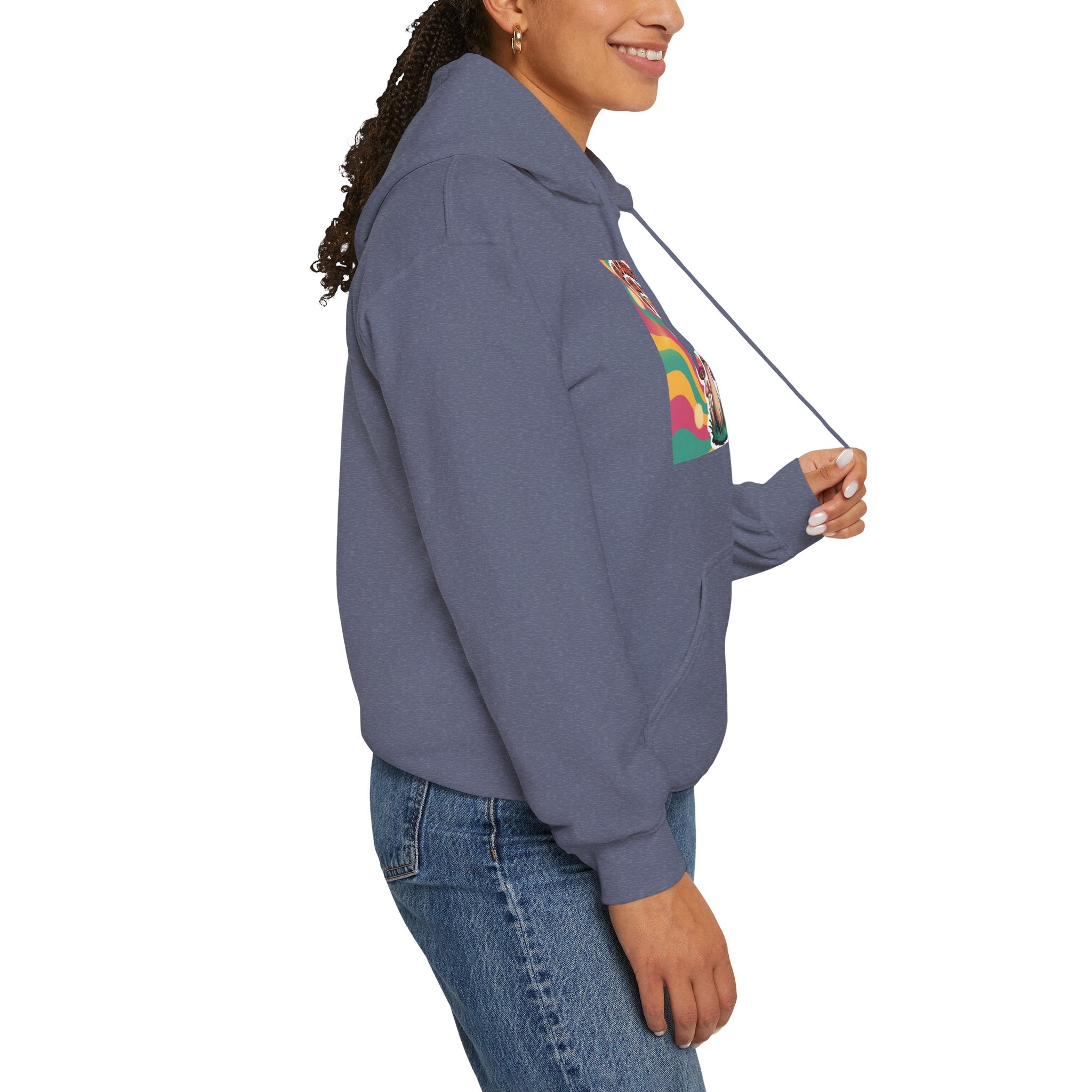 Groovy Mushroom Hoodie - Psychedelic Sweatshirt for Festivals, Cozy Gift for Nature Lovers, Unisex Pull-over for Good Vibes