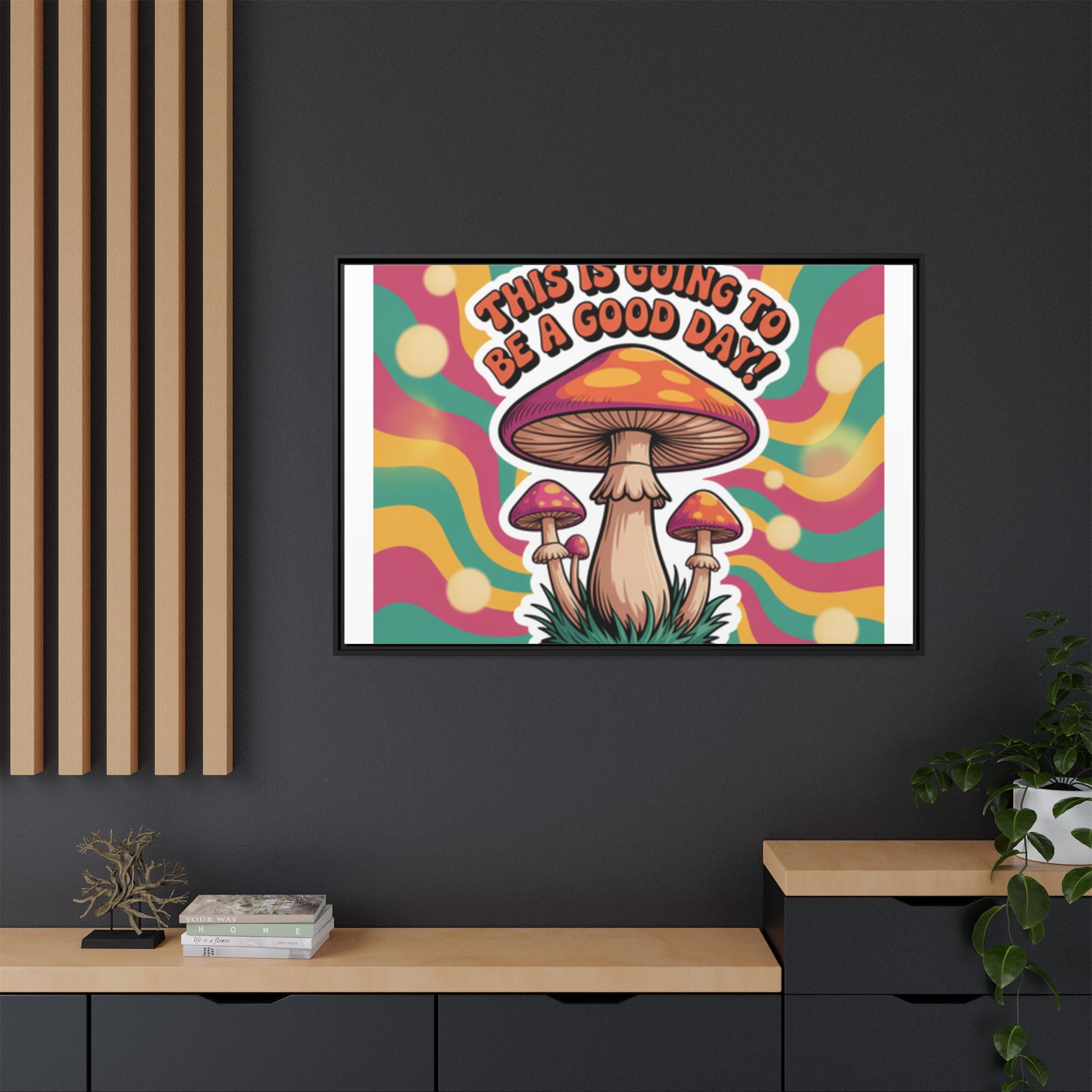 Colorful Framed Canvas Art - "This Is Going To Be A Good Day!" - Positive Vibe Decor, Wall Art for Home, Gift for Friends, Happy Day [...]