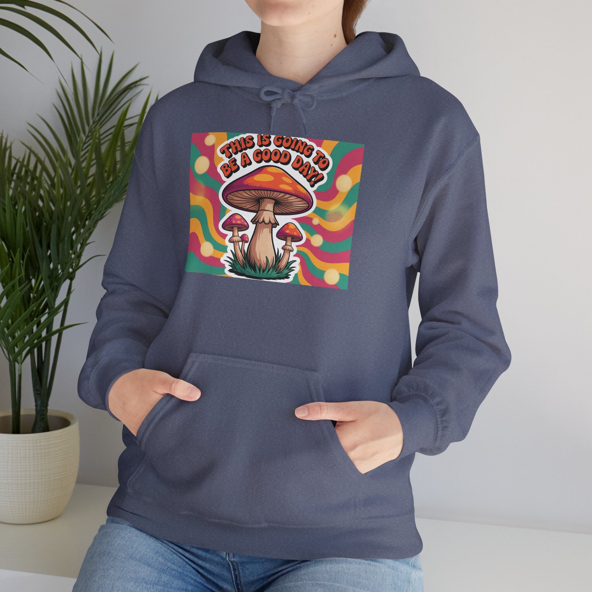 Groovy Mushroom Hoodie - Psychedelic Sweatshirt for Festivals, Cozy Gift for Nature Lovers, Unisex Pull-over for Good Vibes
