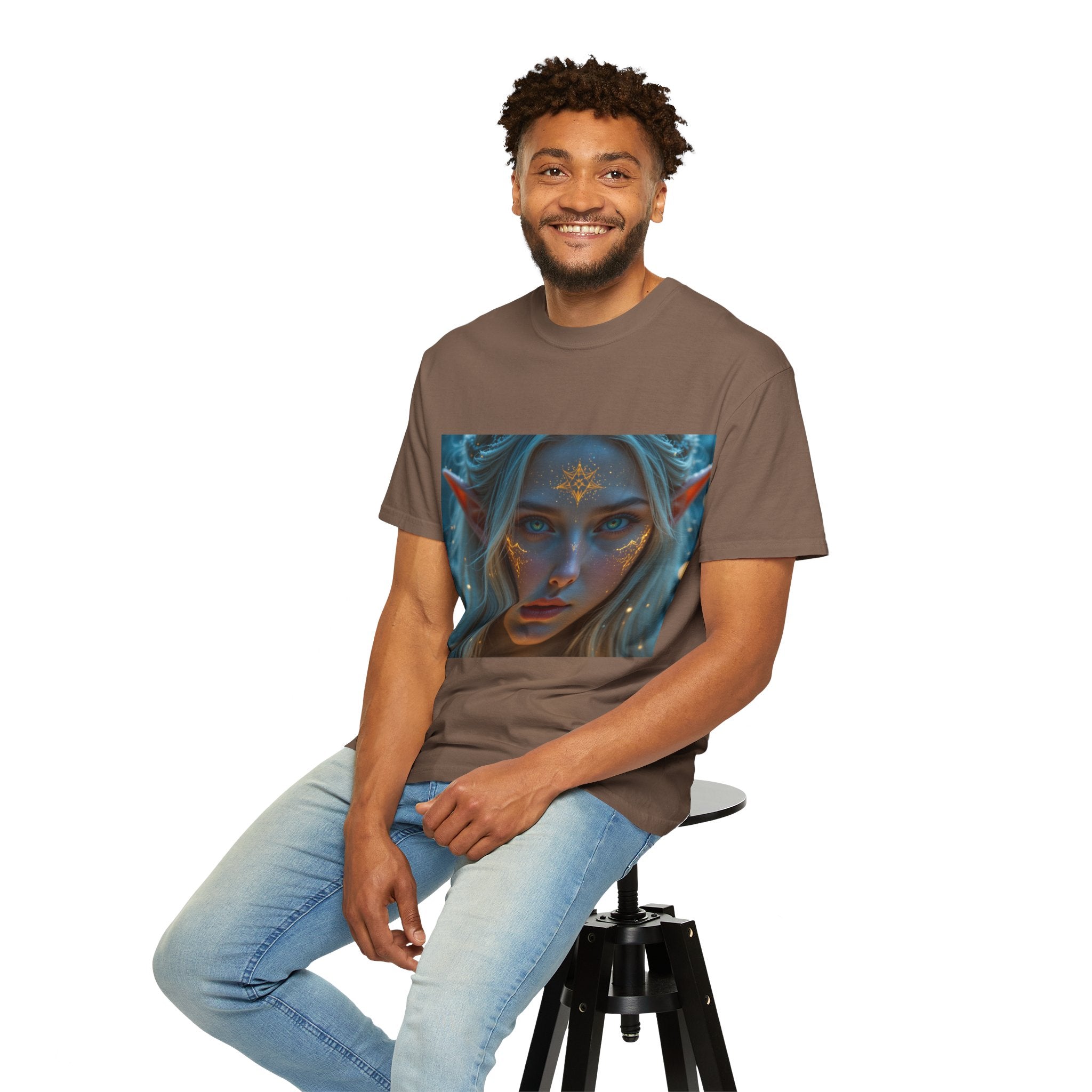 Fantasy-Inspired Elf Princess Unisex T-Shirt, Boho Style Tee for Art Lovers, Gift for Creatives, Dreamy Aesthetic Shirt, Unique Fan Merchandise