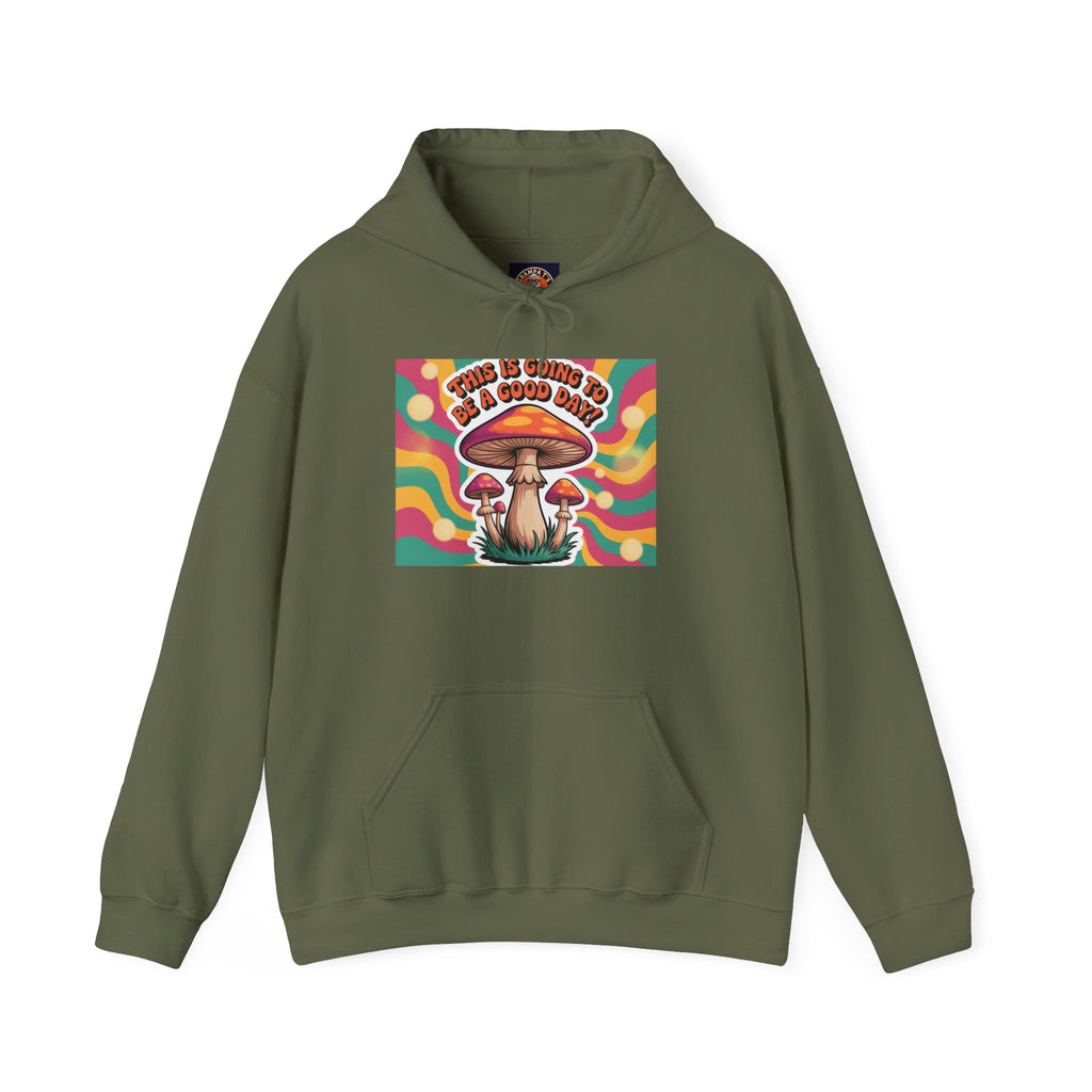 Groovy Mushroom Hoodie - Psychedelic Sweatshirt for Festivals, Cozy Gift for Nature Lovers, Unisex Pull-over for Good Vibes