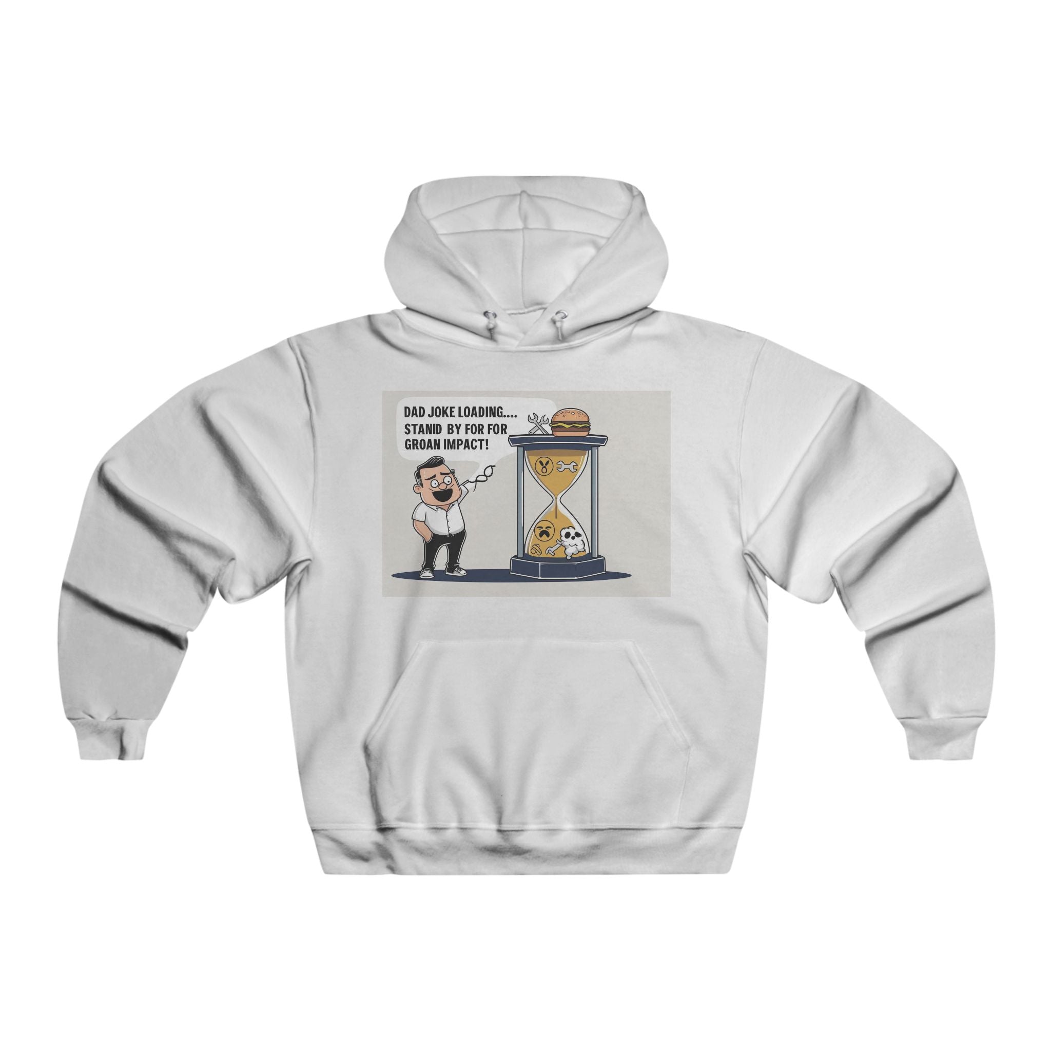 Funny Men's Hoodie with Humorous Design, Gift for Him, Casual Wear, Comfy Sweatshirt, Unique Graphic Apparel