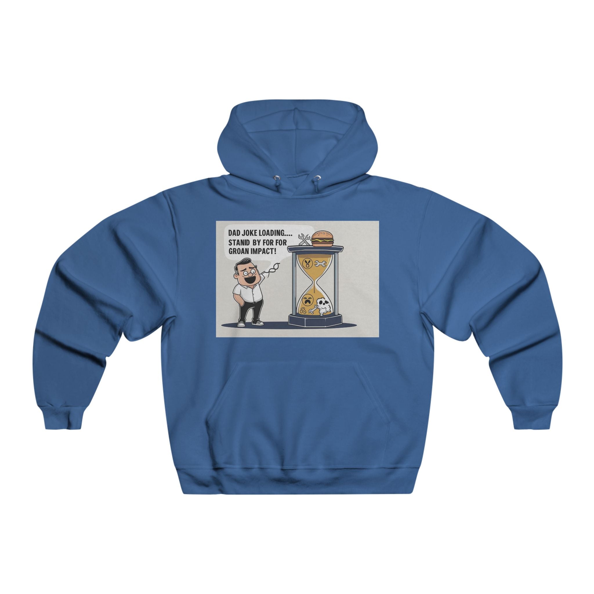 Funny Men's Hoodie with Humorous Design, Gift for Him, Casual Wear, Comfy Sweatshirt, Unique Graphic Apparel