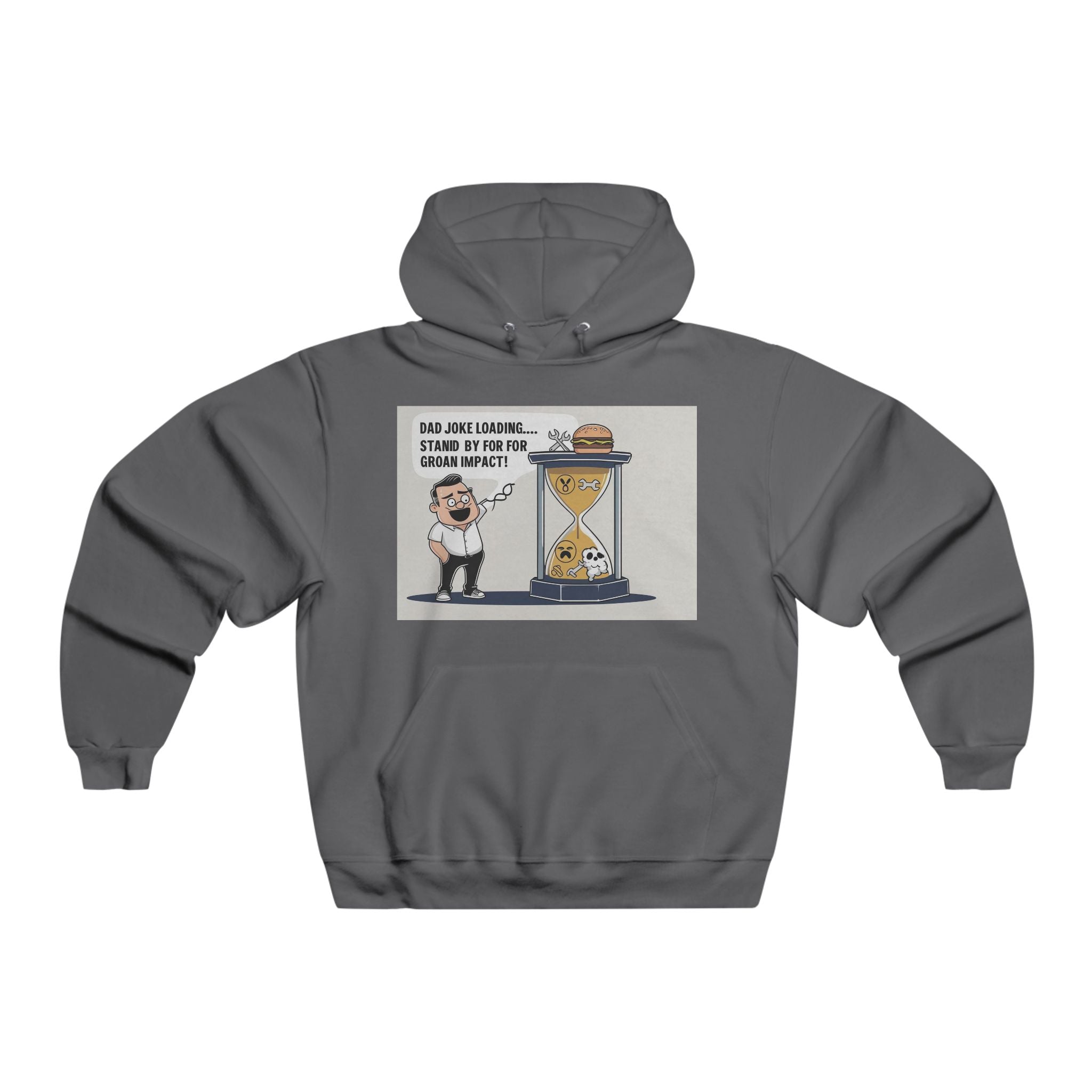 Funny Men's Hoodie with Humorous Design, Gift for Him, Casual Wear, Comfy Sweatshirt, Unique Graphic Apparel
