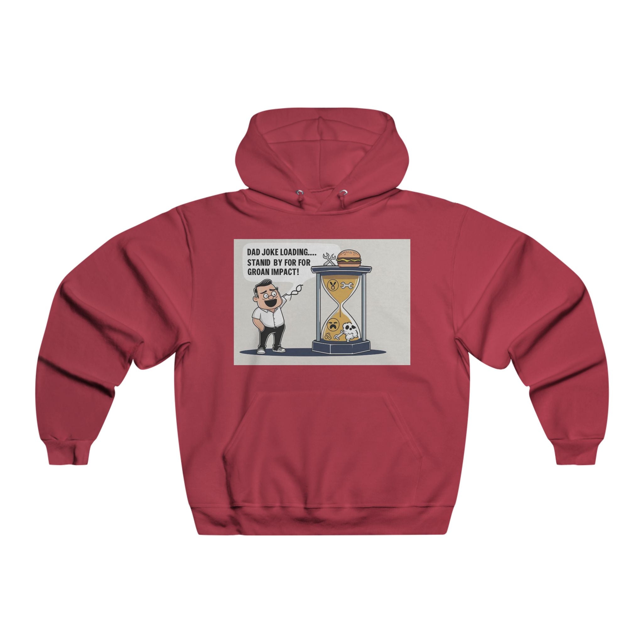 Funny Men's Hoodie with Humorous Design, Gift for Him, Casual Wear, Comfy Sweatshirt, Unique Graphic Apparel